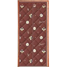 Insulated Magnetic Door Curtain,28x80inch Heavy Duty Cotton Magnetic Screen Door Anti Rain and Snow Easy Install Anti Energy Loss Door Cover for Air Conditioner Room, Bedroom, Kitchen