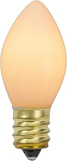 Northlight Pack of 4 White Opaque C7 Christmas Replacement Bulbs