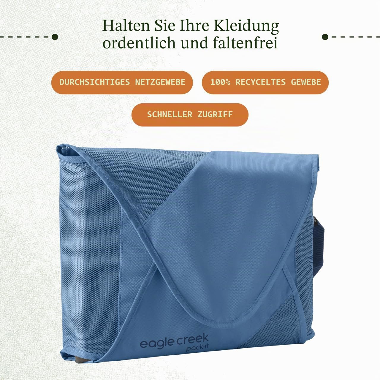 eagle creek Pack-It Reveal Garment Folder L Blue Dawn