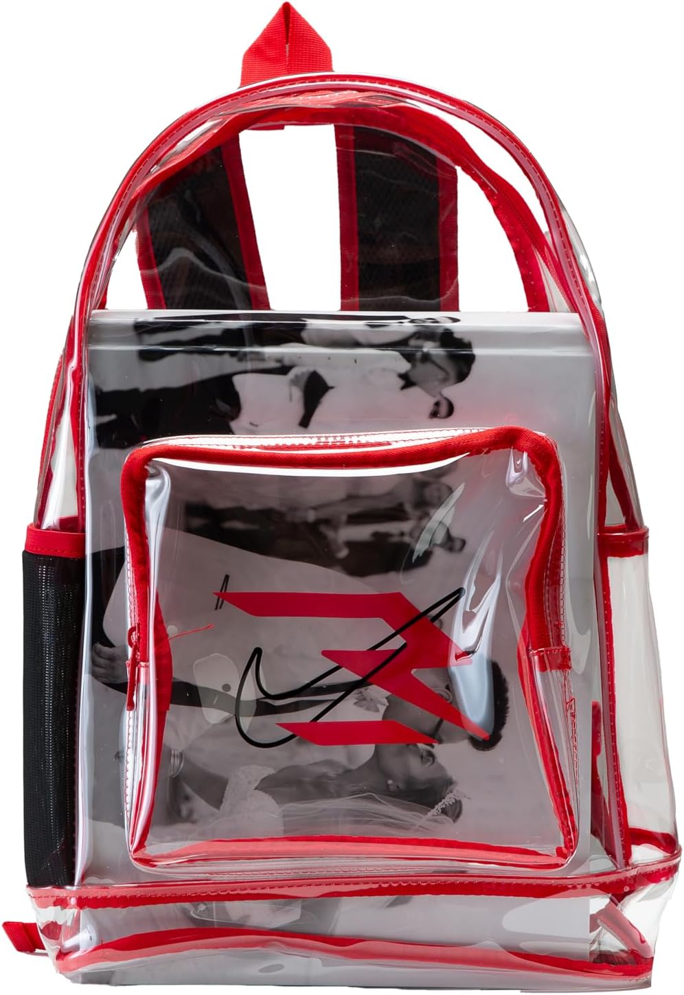 Nike 3Brand Clear Backpack – Red – One size (23L)