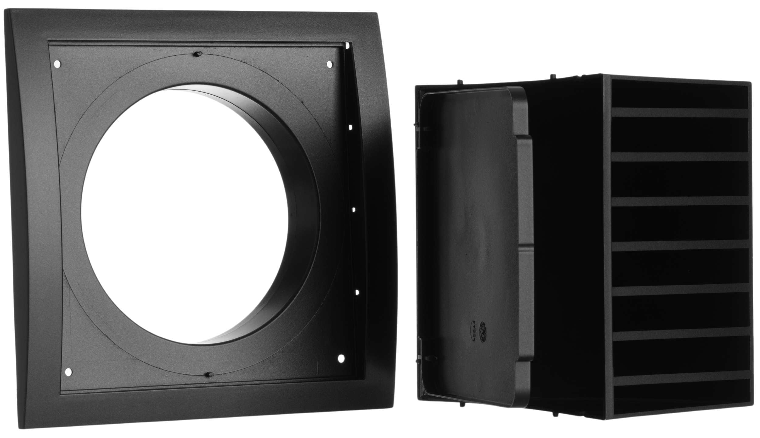Europlast Ø 125mm Coperchio del Condotto con Valvola Antiritorno - Griglia di Ventilazione con Protezione dalla Pioggia e dal Vento - Copri Bocchette d'aria Esterne - Plastica ABS Antracite