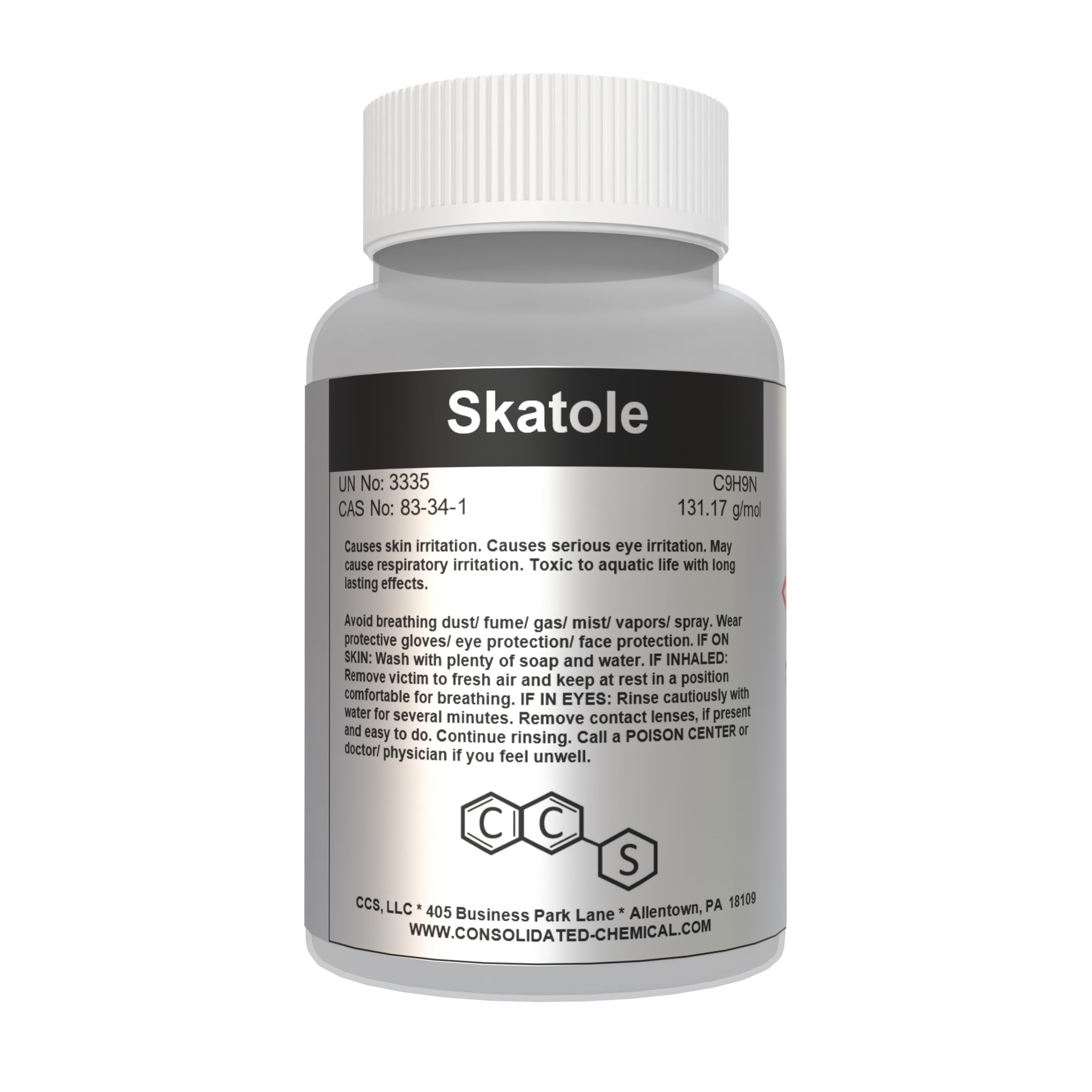 Skatole (3-Methylindole) - | High Purity White Crystalline Solid for Perfumery, Research, and Flavor Applications | (10 Grams)