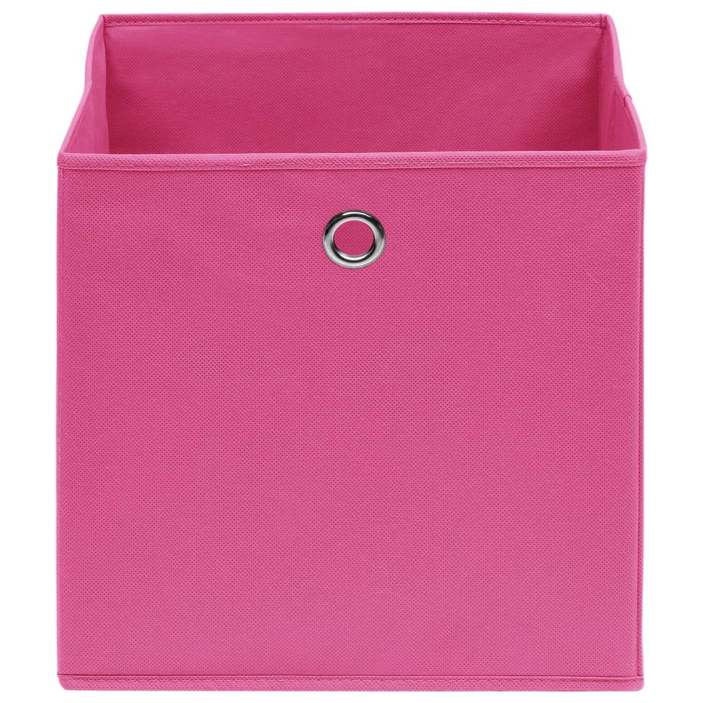 ShGaxin Aufbewahrungsboxen 10 STK Spielzeugkiste, Aufbewahrungskiste, Kleideraufbewahrung, Kleideraufbewahrung & Organisation, Rosa 32×32×32 cm Stoff
