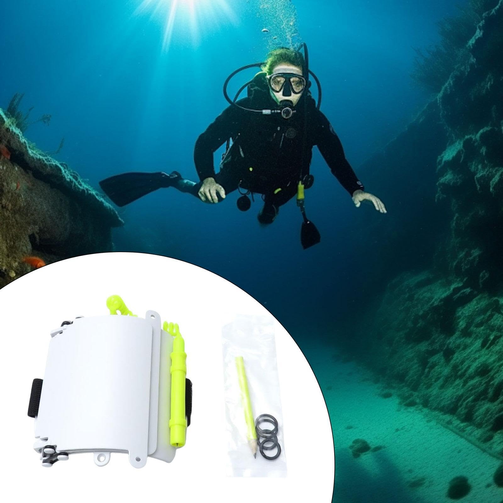 rockible Lavagnetta da Polso per Immersioni, Lavagna per Scrivere per Immersioni subacquee, Lavagna Portatile per la Comunicazione Subacquea per Immersioni in