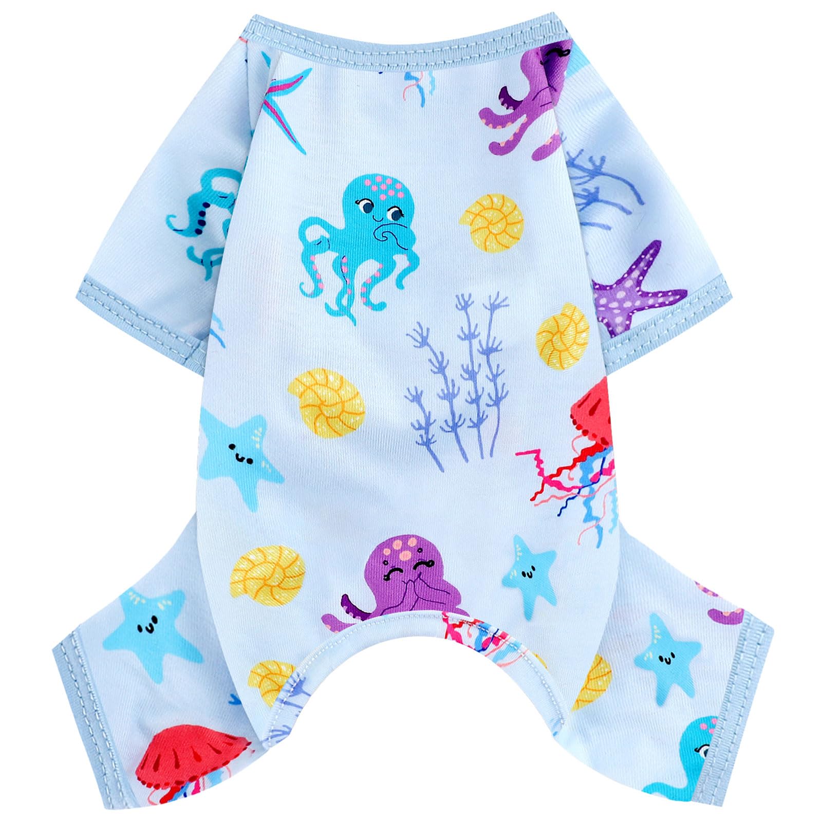 Dog Pajamas for Small Dogs Boy Girl, Dog Clothes Tiny Chihuahua Yorkie Spring Summer Shirt, Cute Puppy Outfit Pjs Jumpsuit Cat Onesie Apparel Pet