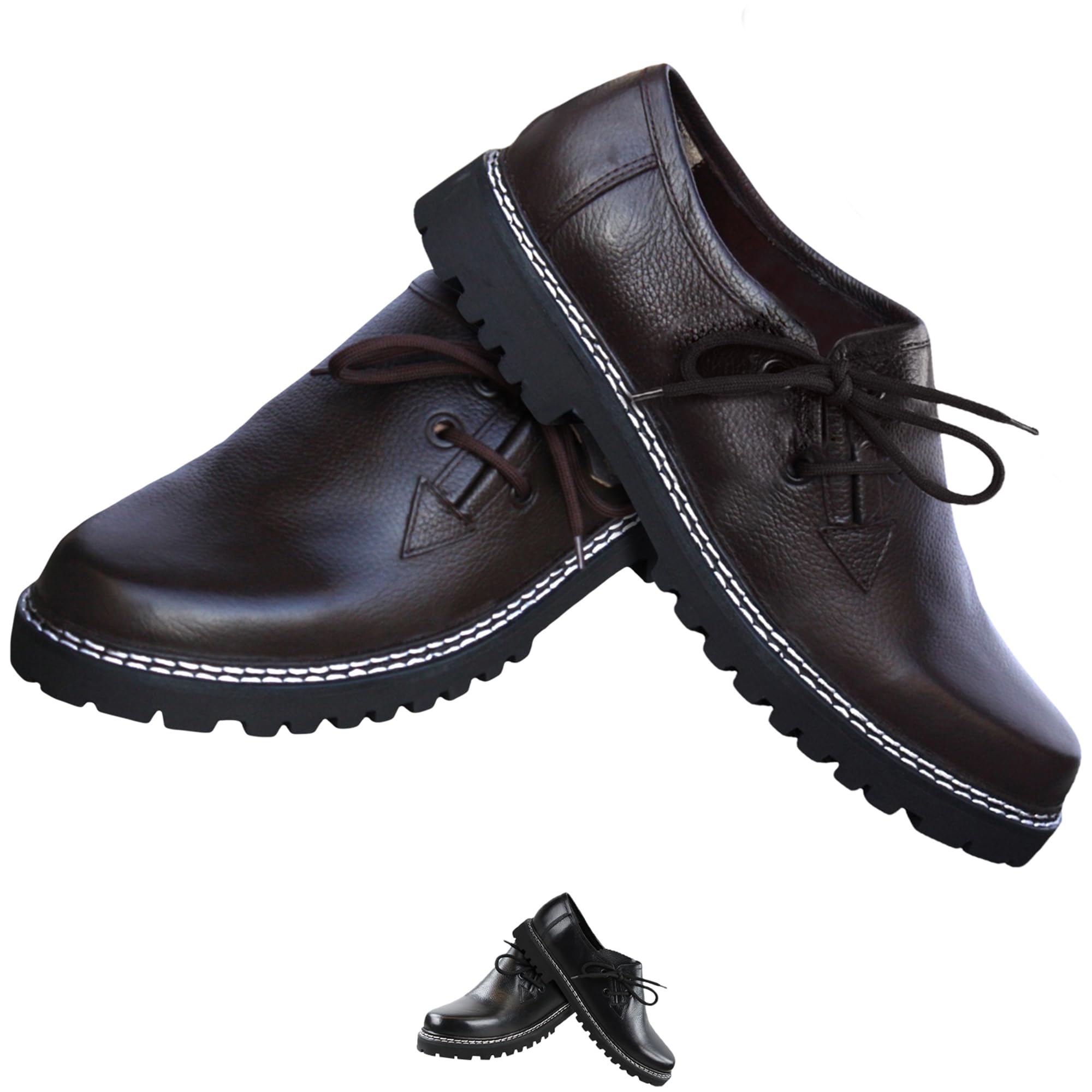 German Wear Haferlschuhe Trachtenschuhe Glattleder Original-Handmachart