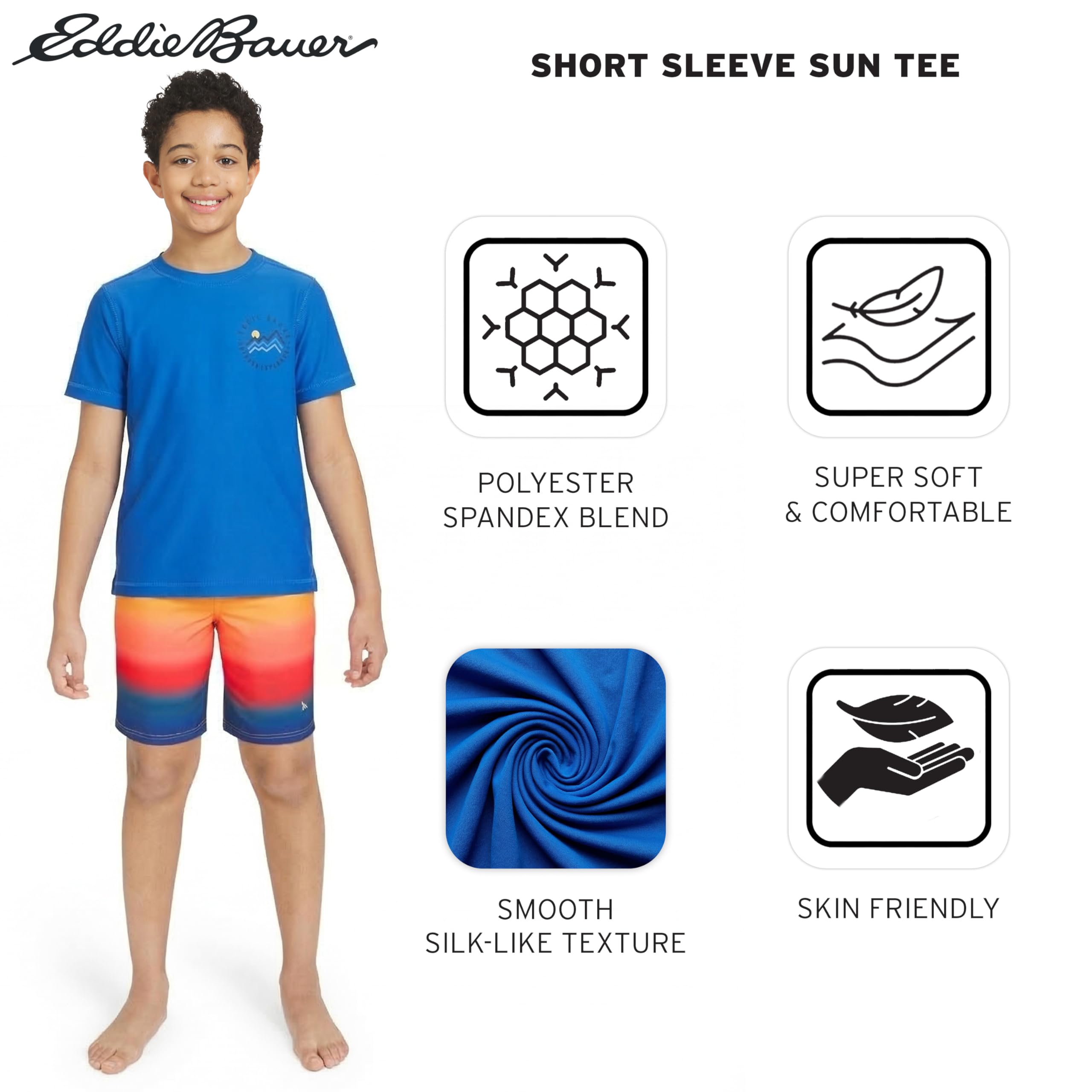 Eddie Bauer Jungen Rash-Guard-Shirt