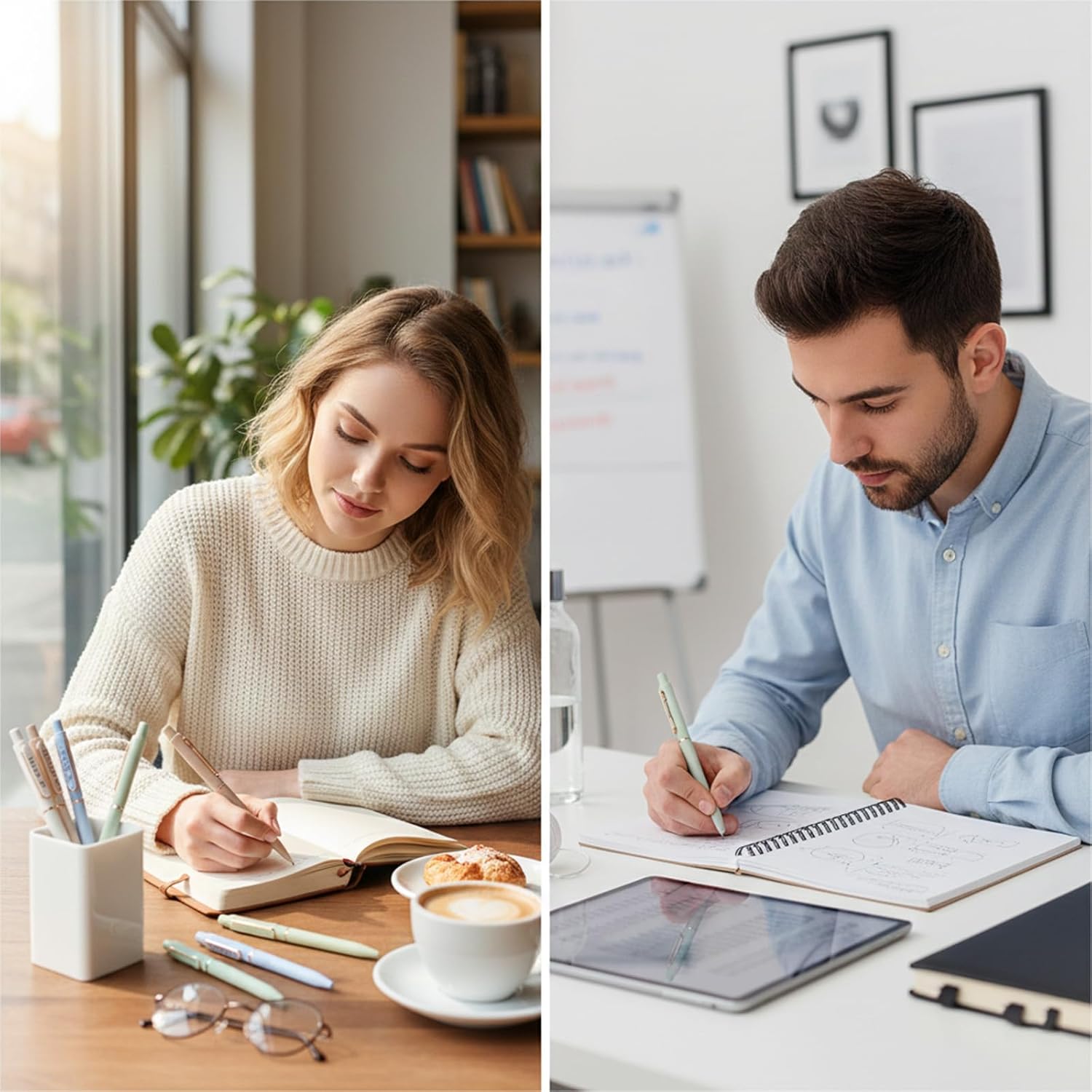 5 PCS Inspirational Pens, Motivational Pen for Women, Pastel Gel Pens Fine Point Smooth Writing Pens, 0.5 mm Quick Drying Ink, Japanese Stationery, Cute Office Nursing School Supplies Positive Gifts - Image 4