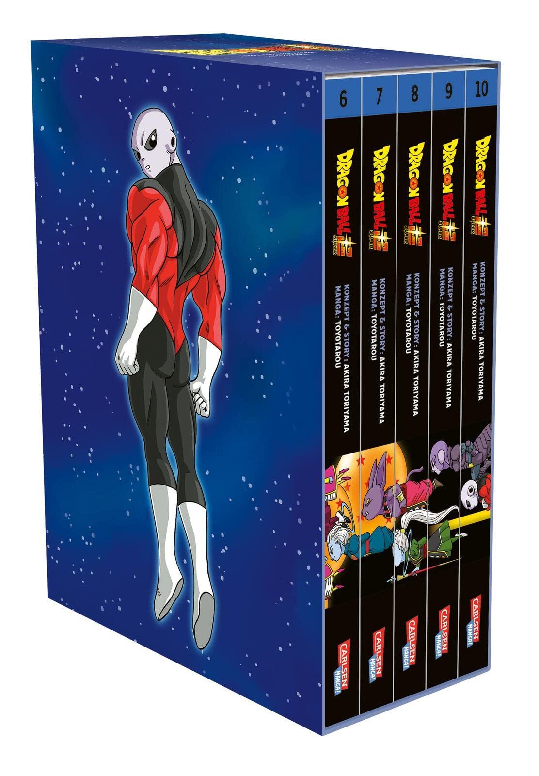 Dragon Ball Super Bände 6-10 im Sammelschuber mit Extra: Die Fortsetzung der Action-Manga-Serie ab 10 Jahren über epische Schlachten und kosmische Abenteuer