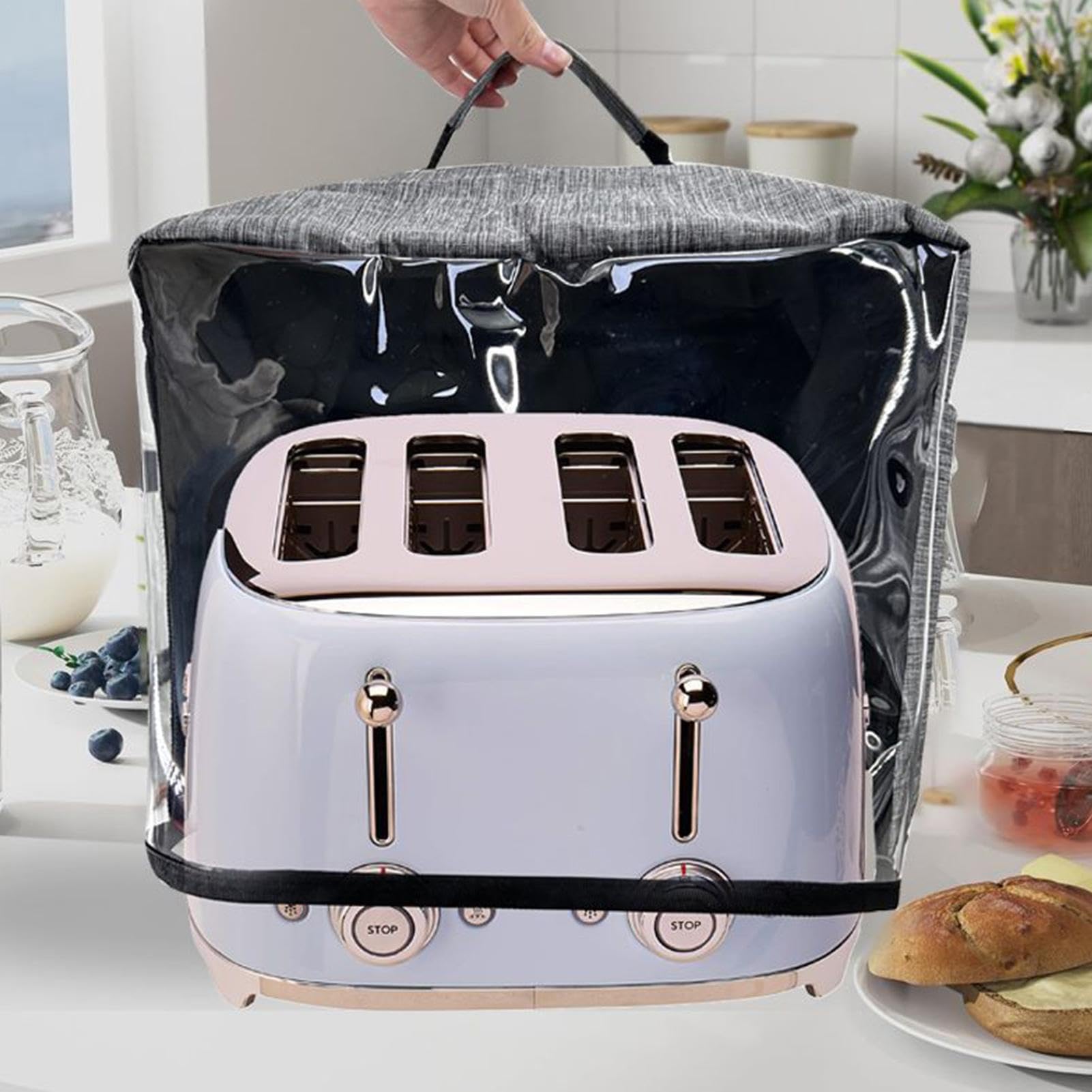 Housse Imperméable Pour Friteuse à Air Et Barbecue - 55x45x38 Cm - Cordon Ajustable - Tissu Oxford 600D