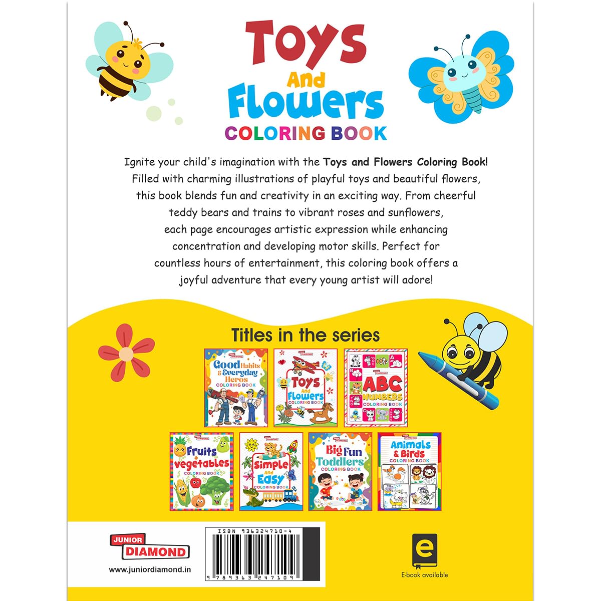 Toys And Flowers Colouring Book - Magical Colouring Book for Kids |Preschool Activity Book 1