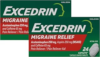 Migraine Pain Reliever Caplets 24 ea (Pack of 2)