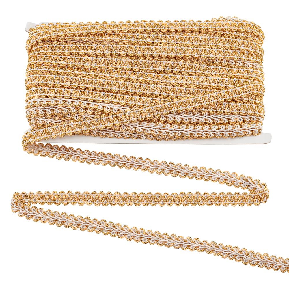 PH PandaHall Metallic Gimp Braid Trim