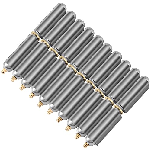 Miniatura 15 de Zonon 10 Piezas Bisagras de Barril Soldables de Acero al Carbono de 3 Pulgadas para Barbacoa Ahumador Bala Soldable Bisagra de Bala Bisagras