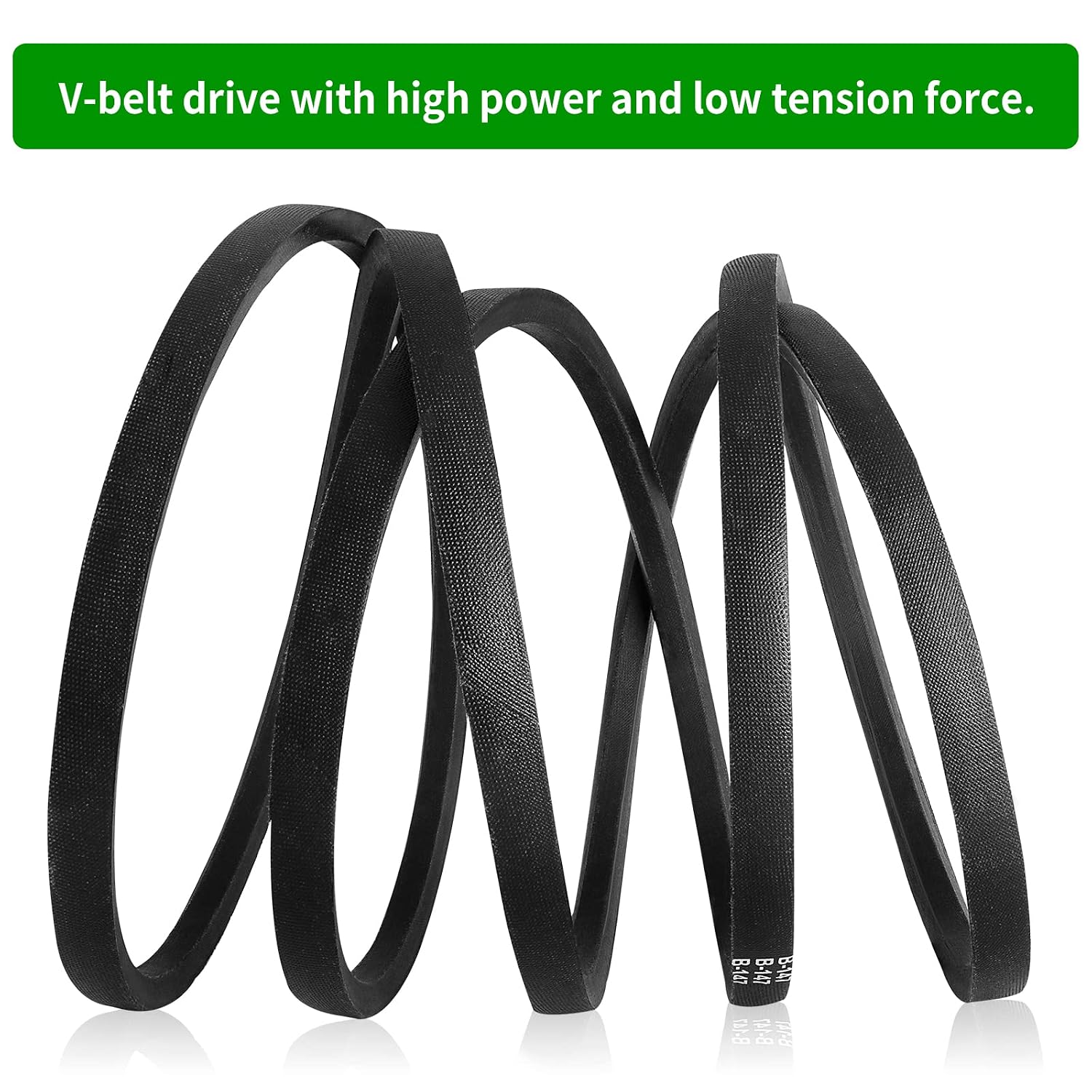 Deck Belt Replace 587686701 Compatible with Craftsman 54" Deck Mower- Mower Belt Compatible with Craftsman GT6000 Lawn Tractor, Hu sqvarna LGT2654, Pou lan Pro PP24VA54 Riding Mower, Replace 532196103