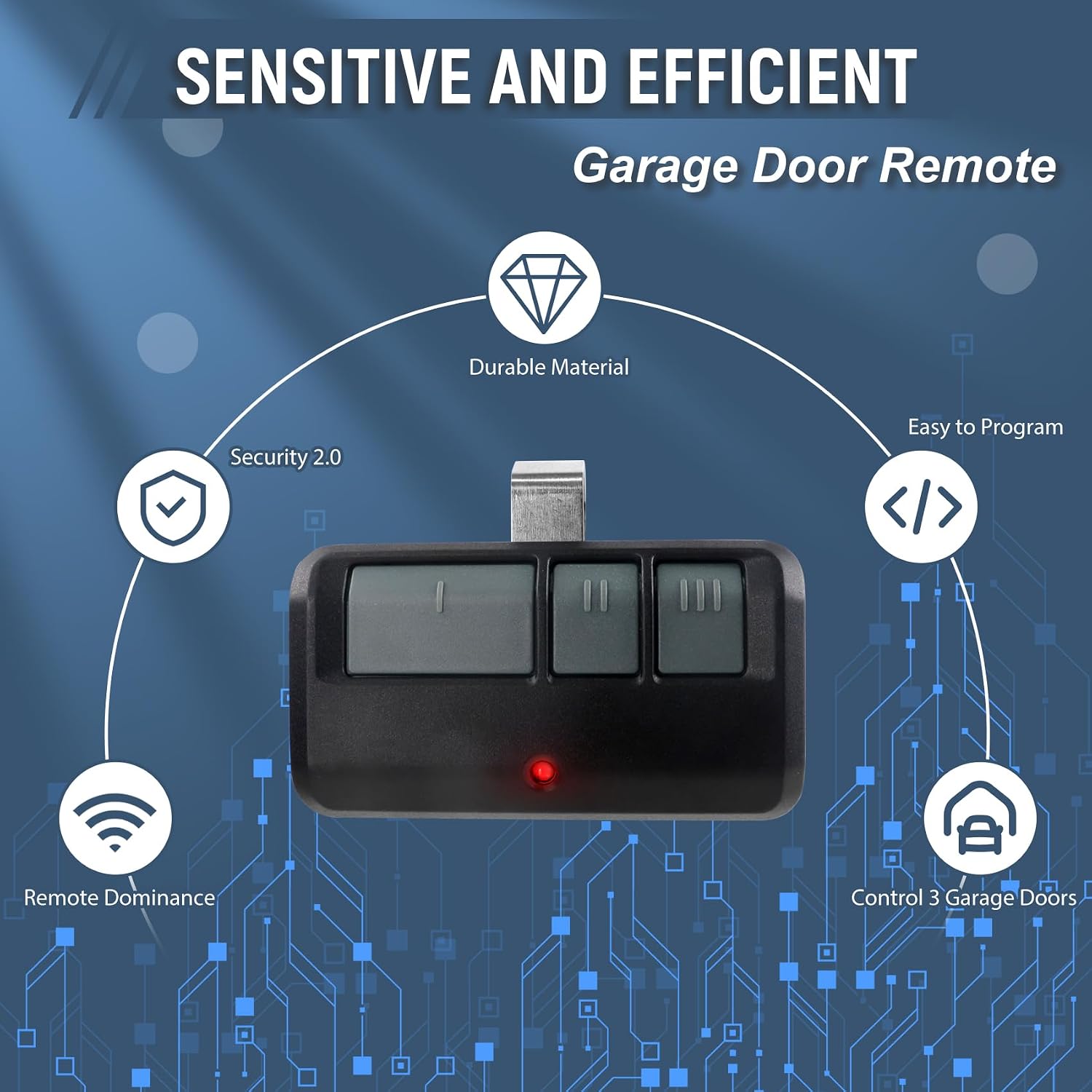 Garage Door Opener Remote Keypad for liftmaster Craftsman Chamberlain | Universial Garage Door Keypad Remote Replacement for 893MAX 893LM 373LM 971LM 877MAX 877LM G940EV-P2 CMXZDCG440 878MAX