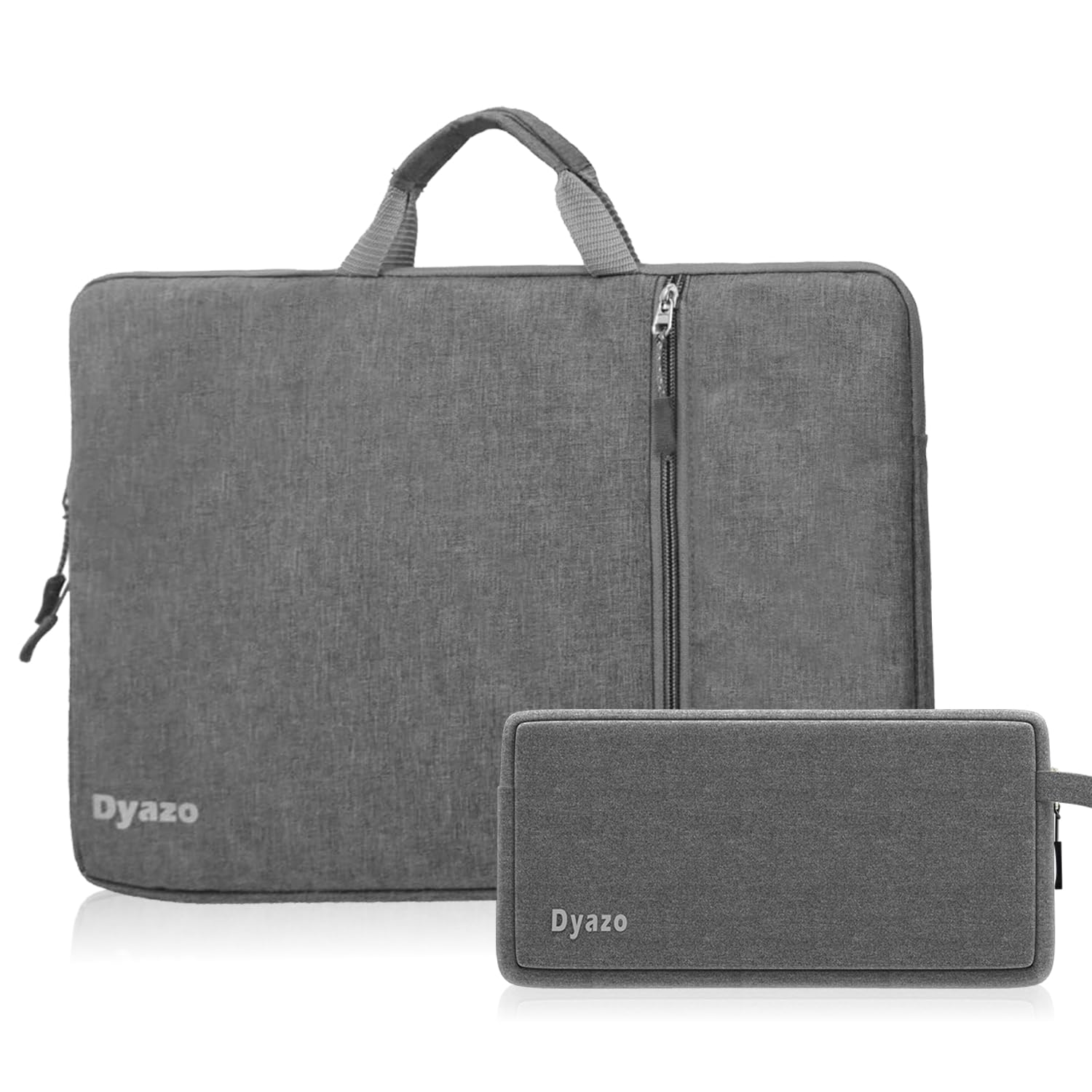 Dyazo 15.6 Inch Laptop Sleeve with Charger Pouch | Front Pocket with Handle Water Resistant Sleeve Case | Compatible for MacBook, HP, Dell, Acer, Asus, Microsoft, Samsung and Other Notebooks (Grey) Dyazo 15.6 Inch Laptop Sleeve with Charger Pouch | Front Pocket with Handle Water Resistant Sleeve Case | Compatible for MacBook, HP, Dell, Acer, Asus, Microsoft, Samsung and Other Notebooks (Grey)