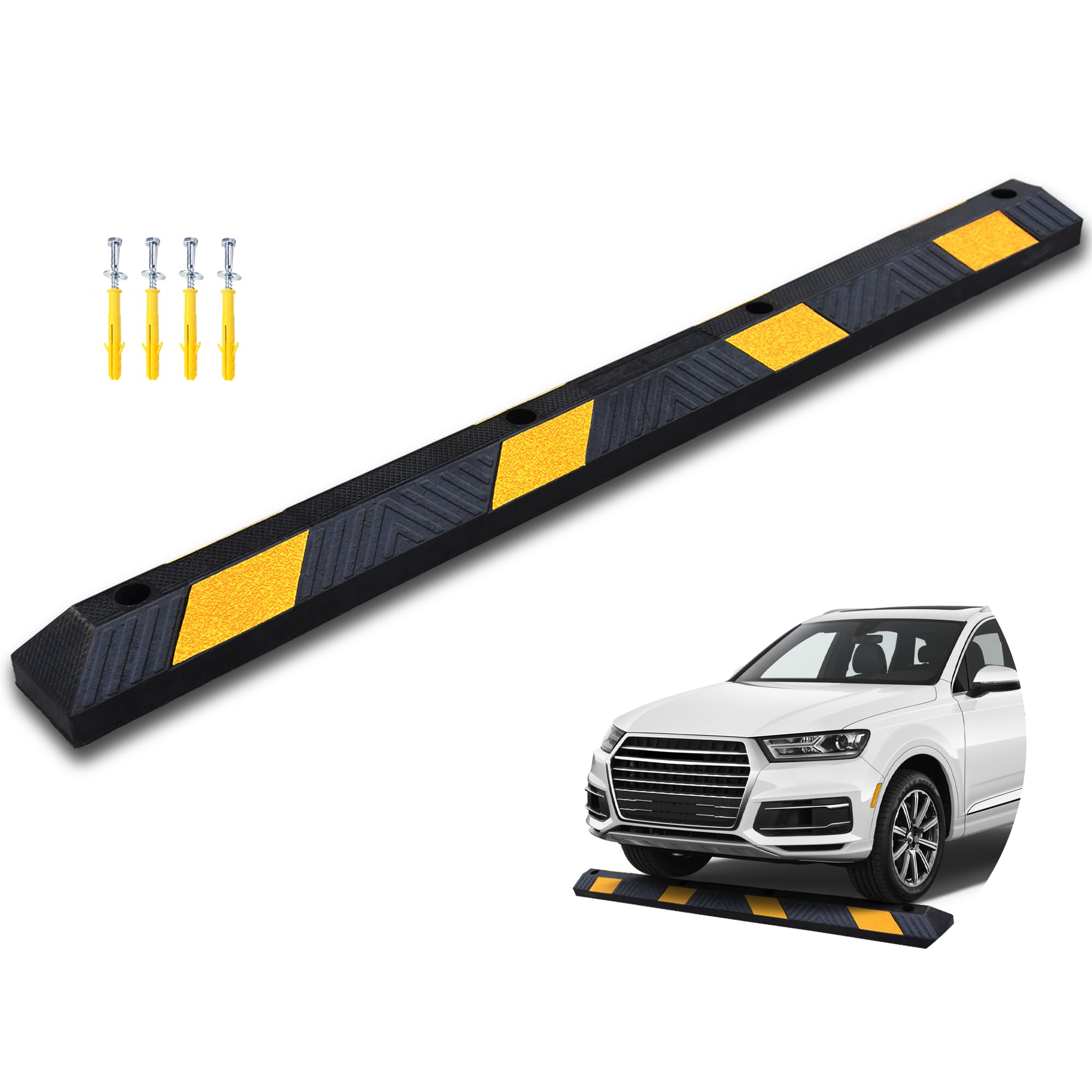 OrangeStar 72 Rubber Parking Curb