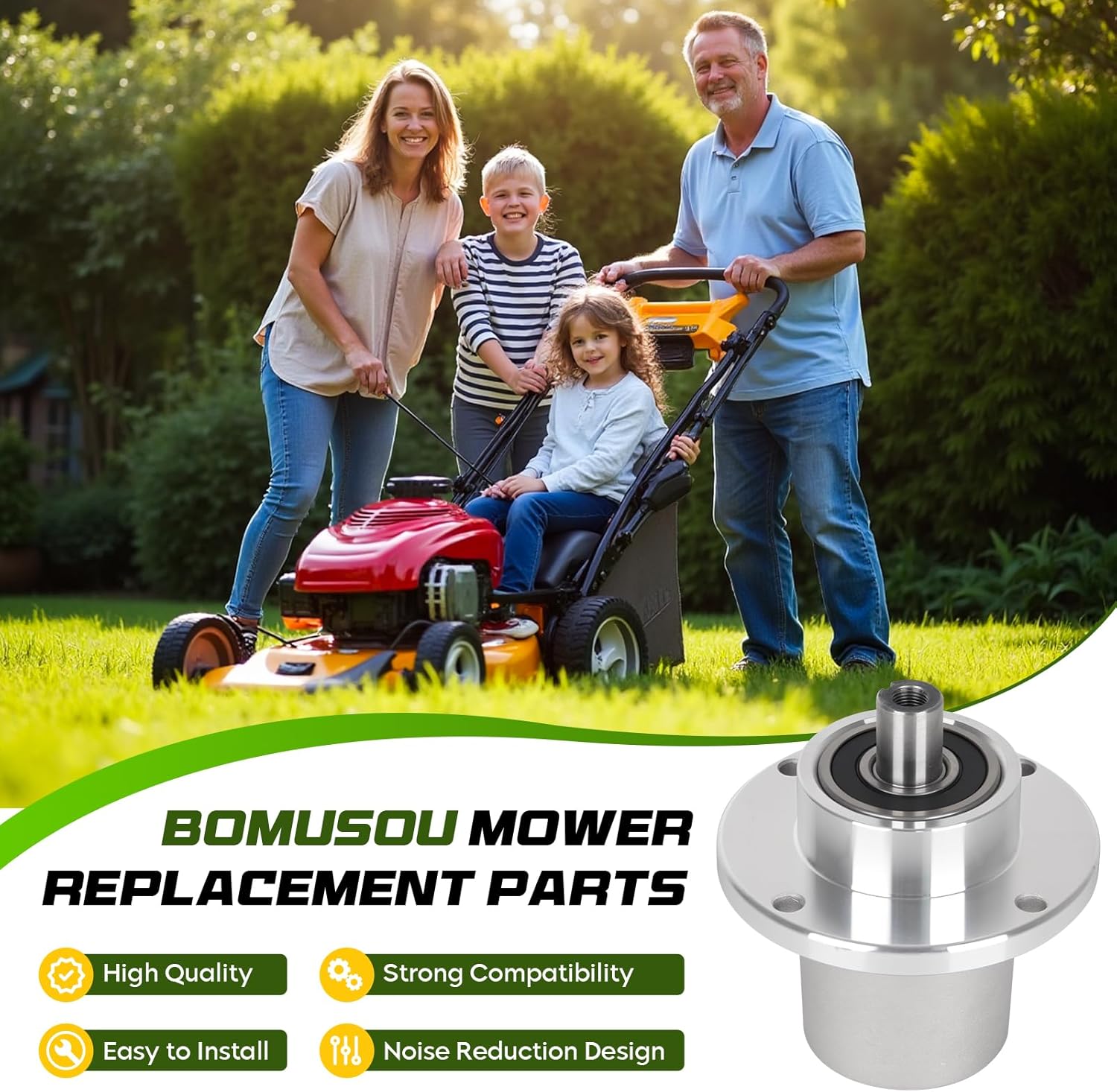 037-2000-00 Spindle Assembly 037-2050-00 for Bad Boy 42 48 54 inch Mower Deck, Fit for Bad Boy MZ, MZ Rambler, MZ Magnum Zero Turn Mower 3 Pack