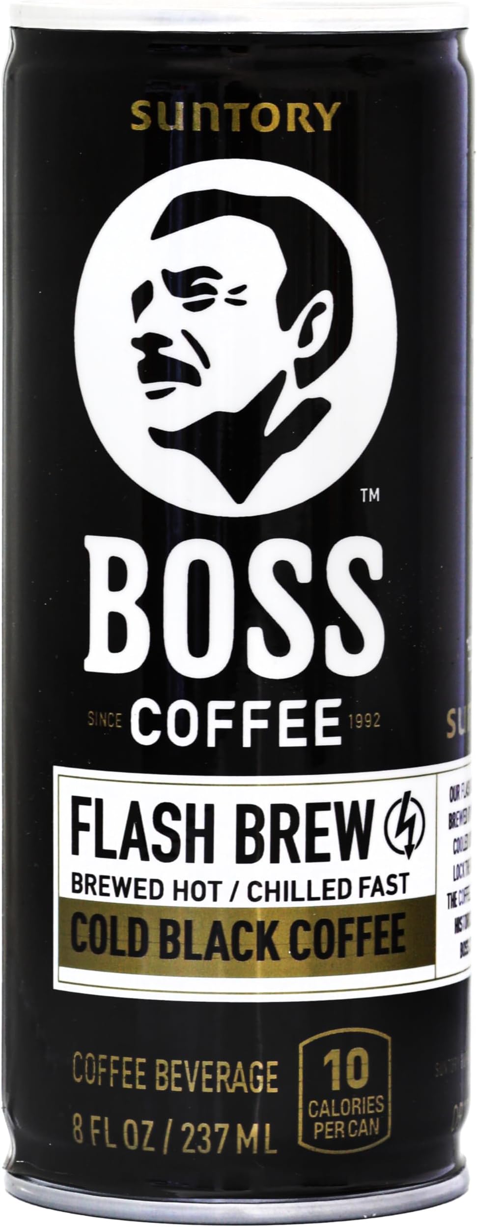 Coffee by Suntory - Japanese Flash Brew Original Black Coffee, 8oz 12 Pack, Imported from Japan, Espresso Doubleshot, Ready to Drink, Keto Friendly, Vegan, No Sugar, No Dairy