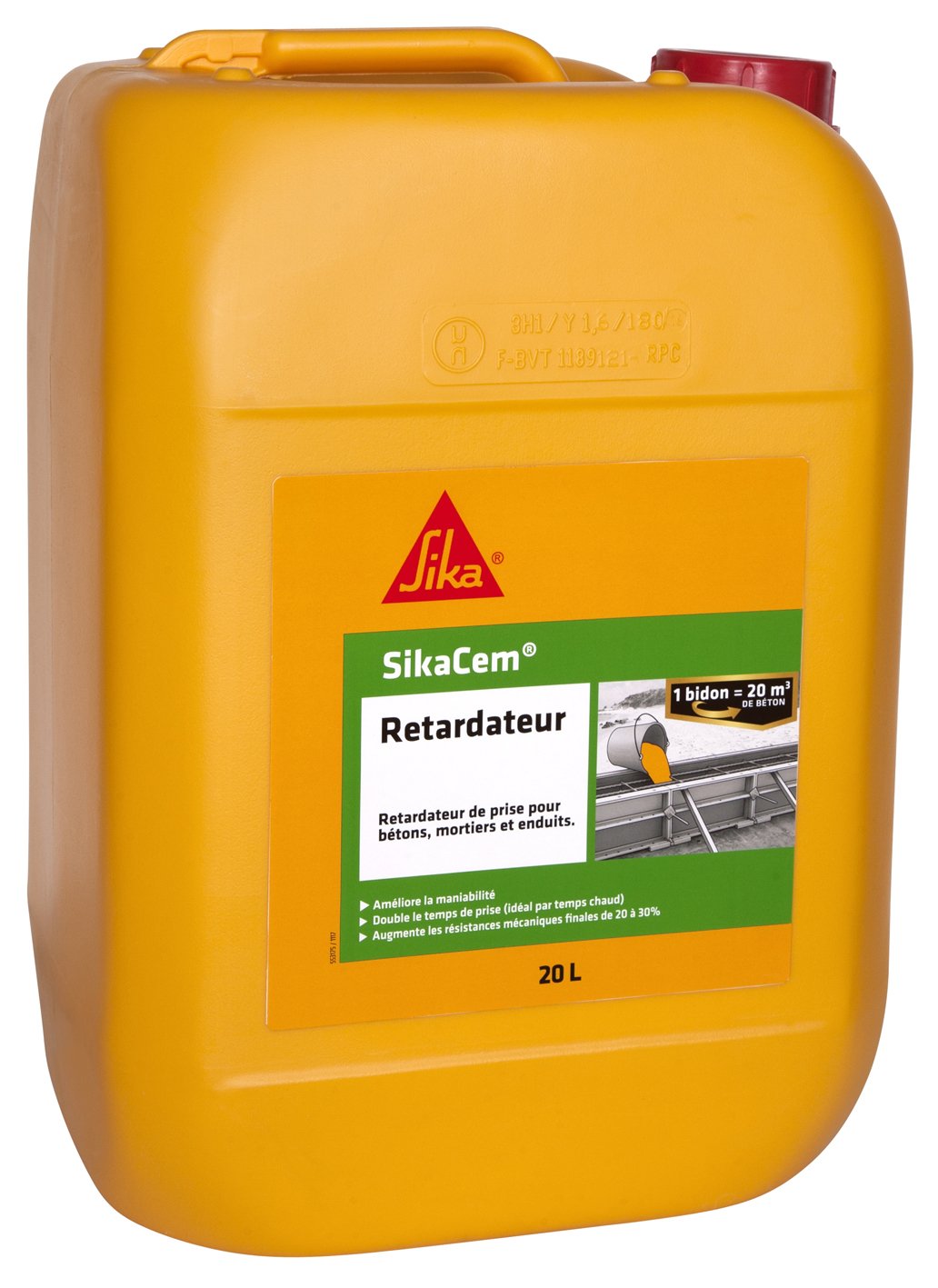 SIKA – Retardador de toma para hormigones, morteros/recubrimientos – SikaCem Retardador – Mejora la maniobrabilidad – Tiempo de toma 2 x Plus largo (ideal para climas cálidos) – Dosificación fácil