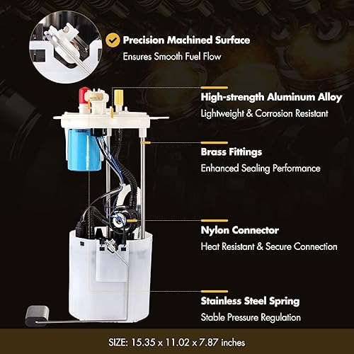 Vista 94 de OCPTY Reemplazo del conjunto de la bomba de combustible eléctrica para Ford Expedition 2018-2020 V6 3.5L, para Lincoln Navigator 2018-2019 V6 3.5L