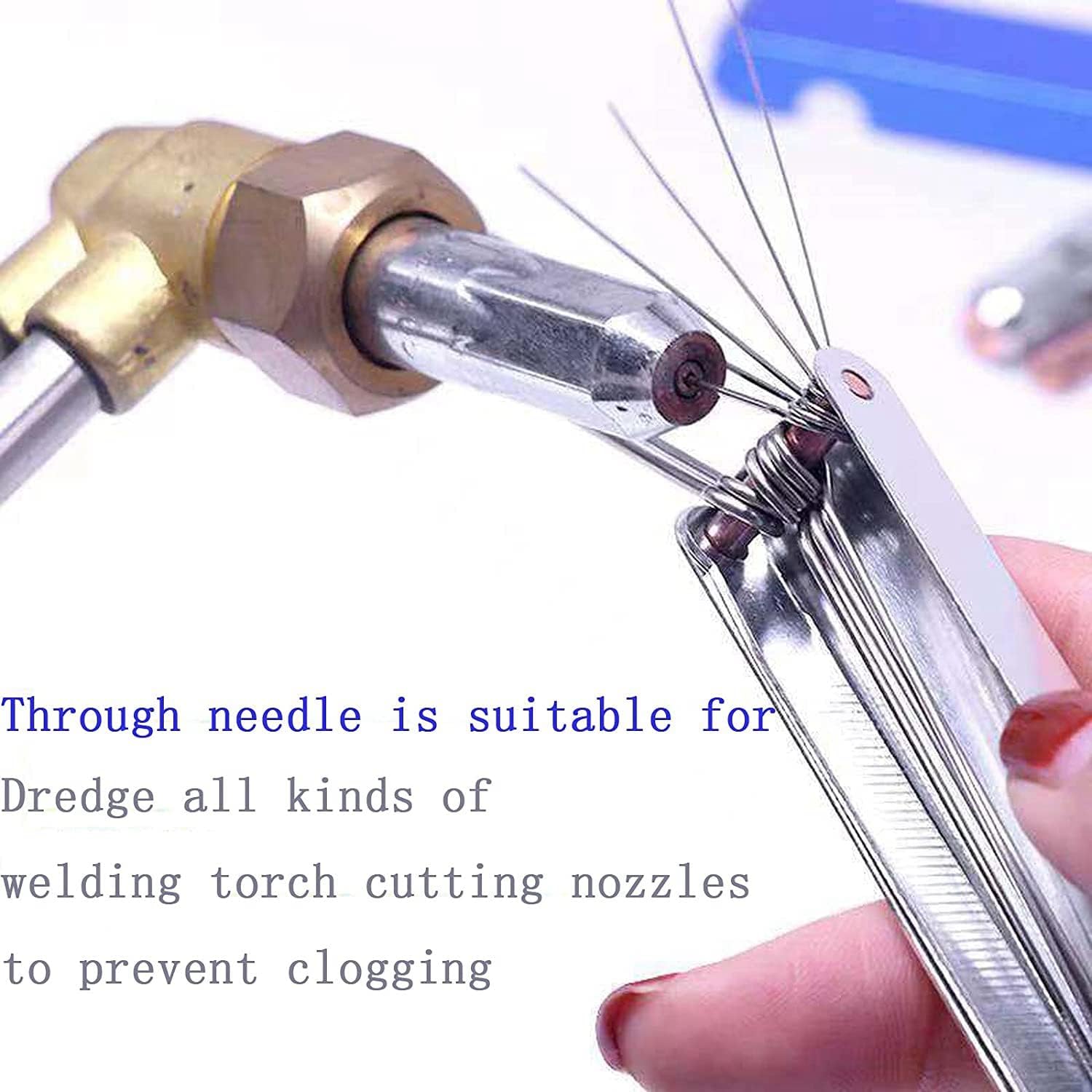 QONIA Welding Tip Cleaner, Carburetor Cleaner and Torch Nozzle Tip Cleaner Set (12 Wire Set Plus a Flat File) : Tools & Home Improvement