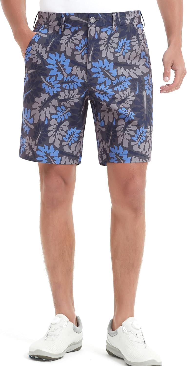 Bakery Men's Golf Shorts Stretch Tech Performance Lightweight Straight Fit Quick Dry Flat Front with Pockets