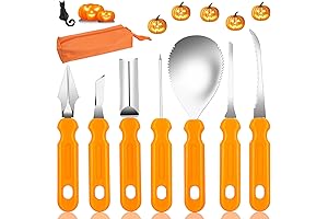 Professional Pumpkin Carving Tools Kit - Halloween Pumpkin Cutter Knife Saw Scoop Tools Set