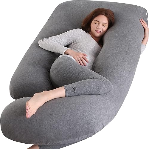 Miniatura 16 de BATTOP Almohadas de embarazo para dormir, almohada de maternidad de cuerpo completo para dormir de lado, soporte para espalda, piernas, vientre,