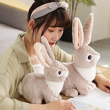 Amazon.co.jp: 縫い包み うさぎ 本物そっくり リアル 毛足長い 擬似