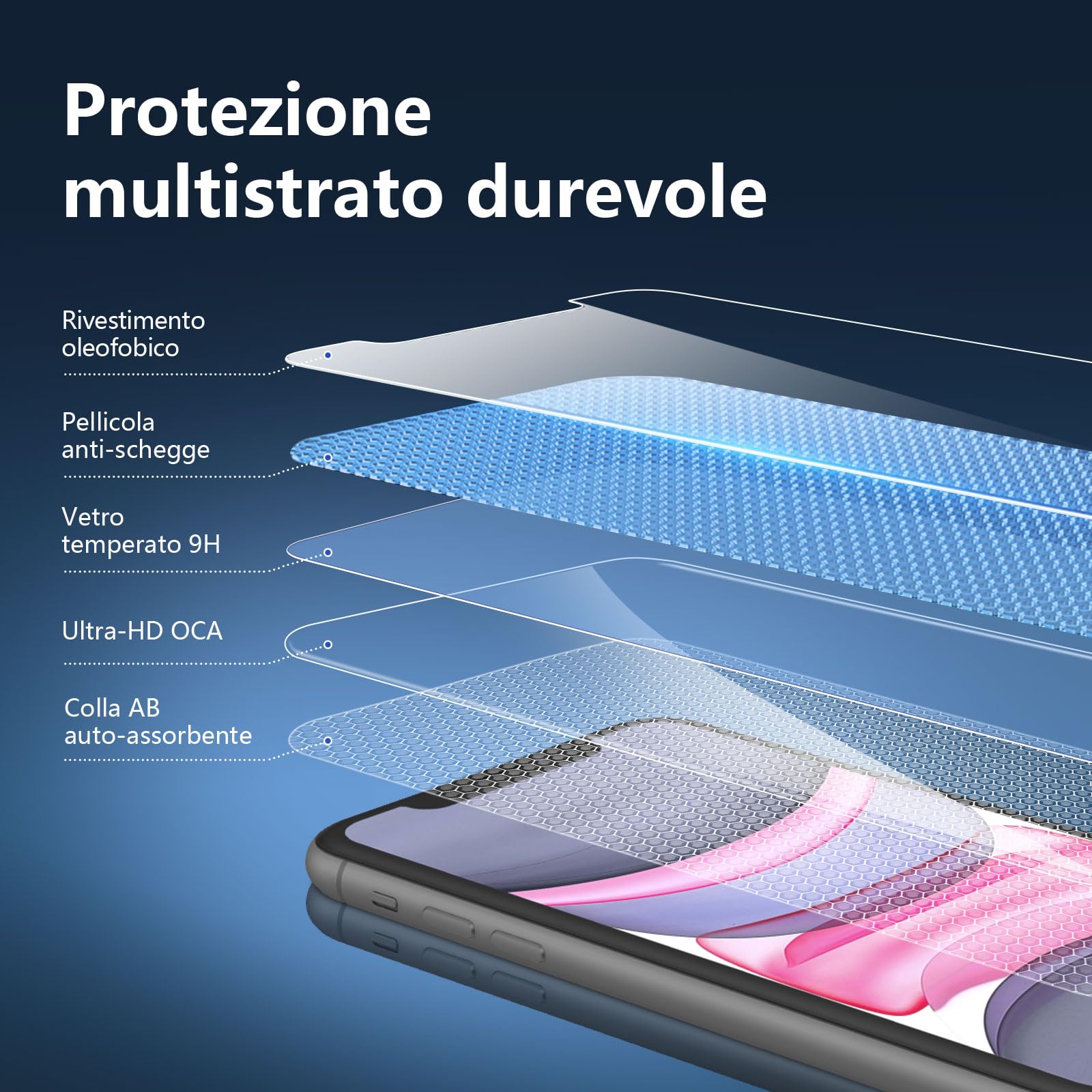 NALIA Privacy Glass compatibile con Apple iPhone 11 Pro/iPhone X XS, Anti-Spy Vetro Temperato 9H Pellicola Protettiva Salva-Schermo Display Tempered Glass Telefono Protezione Phone Screen Protector