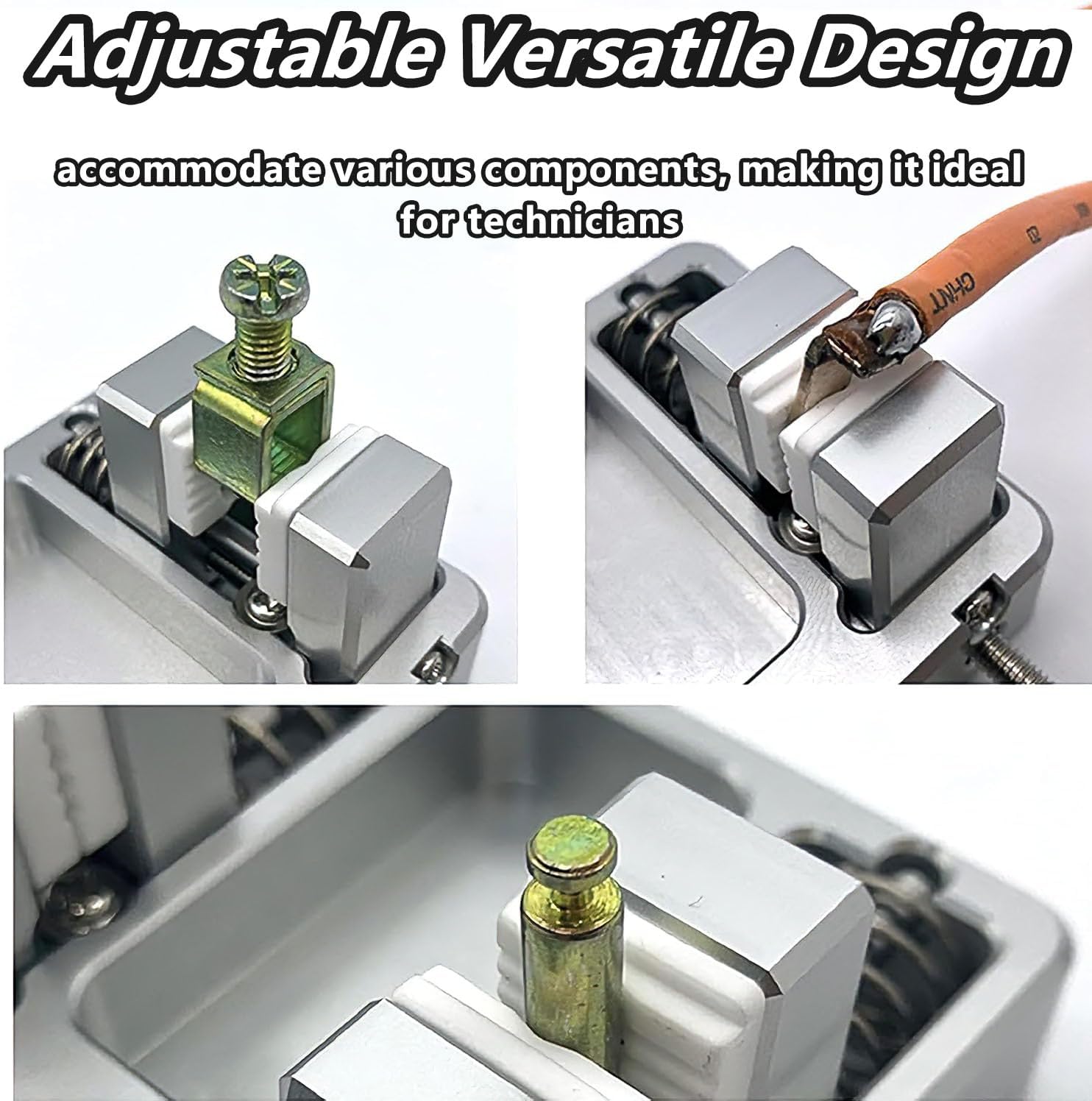 2026 New Heavy-Duty Aluminum Soldering Clamp With Temperature-Resistant Jaw For Circuit Board Mounting, Welding Soldering Station Wire Clamp Fixture Bracket Table, Welding Table Clamps (1PC)