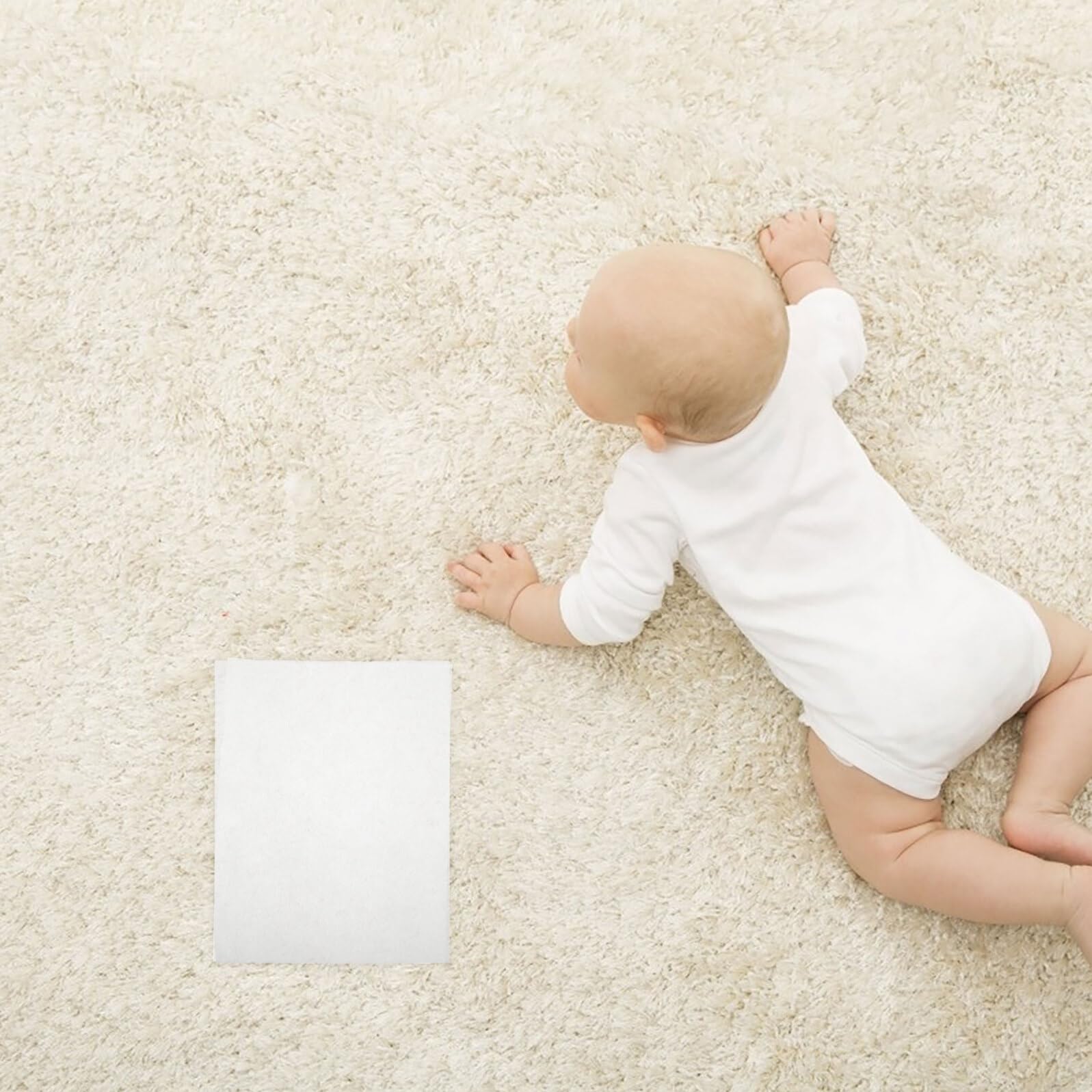 Fodere per Pannolini Biodegradabili Bianco 3 Confezioni da 200 Fogli Ciascuna, Assorbenti per Cambio Pannolino Comodo