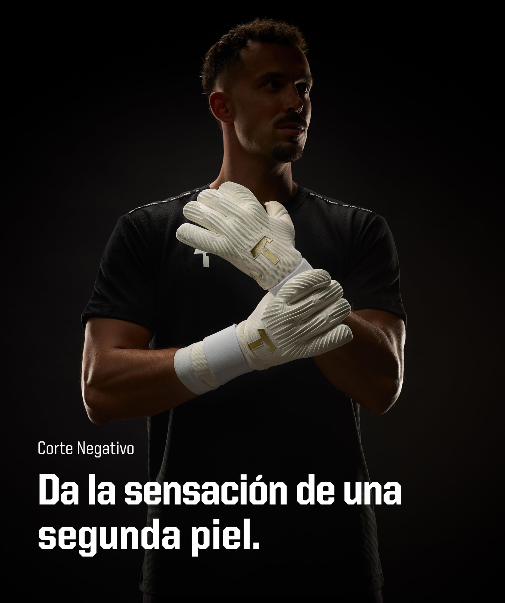 T1TAN Rebel Guantes de Portero para Adultos, Guantes de fútbol con protección de Dedos, Tallas 6-11
