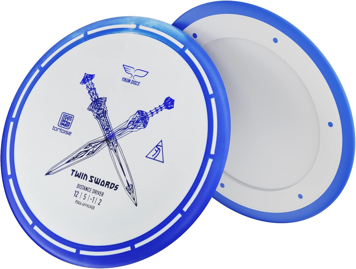 yikundiscs Yikun Twin Swords Understable Distance Driver| Pro Worlds 2025 Limited Edition | Beginner-Friendly Max-Distance Disc | Wind-Resistant & Easy-Glide Control | PDGA Approved 170-175g