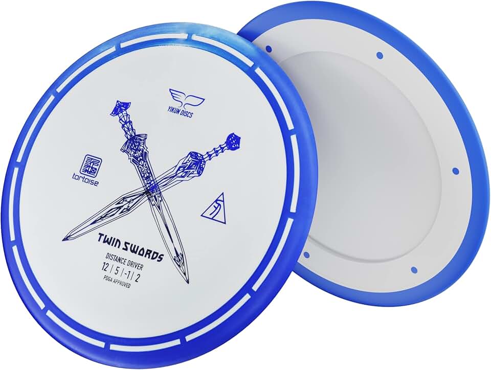 yikundiscs Yikun Twin Swords Understable Distance Driver| Pro Worlds 2025 Limited Edition | Beginner-Friendly Max-Distance Disc | Wind-Resistant &amp; Easy-Glide Control | PDGA Approved 170-175g