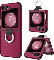 Vista 11 de BENTOBEN Funda para Samsung Galaxy Z Flip 5, Z Flip 5 5G, resistente 2 en 1, cuerpo completo, resistente, a prueba de golpes, con anillo