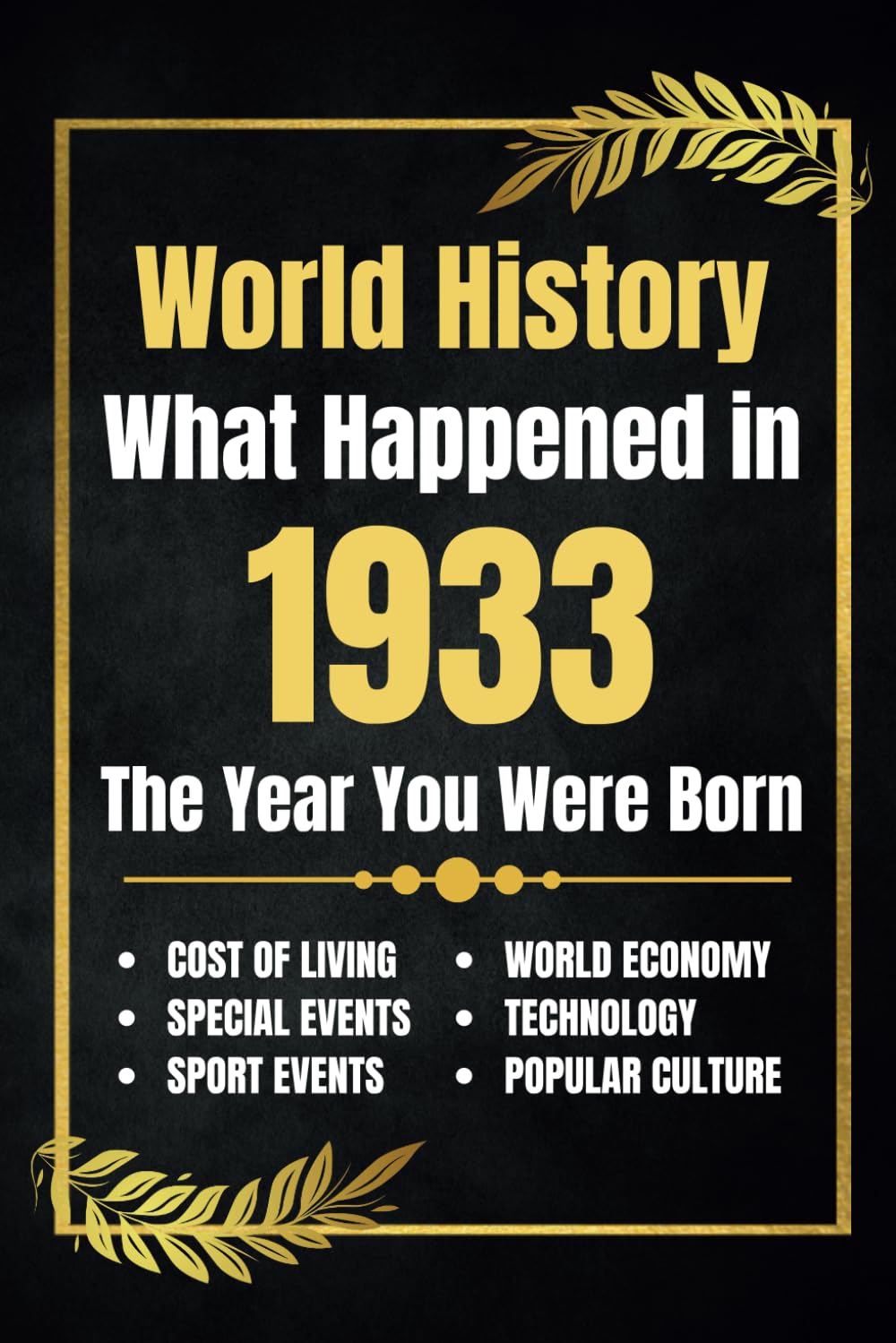 World History What Happened in 1933: The Year You Were Born - Major Events, Sports Highlights, Technological Advances, Cost of Living Changes and More