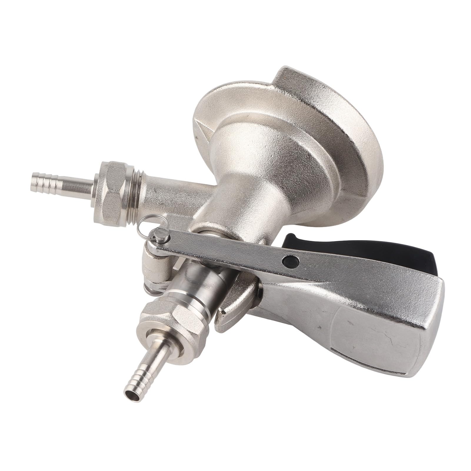 Coupleur de Fût de Bière de Type A Tireuses à Bières avec Soupape de Surpression de Sécurité en Acier Inoxydable 304 Distributeur de Robinet de Fût, Connecteur de Fût pour la Plupart des Fûts de Bière