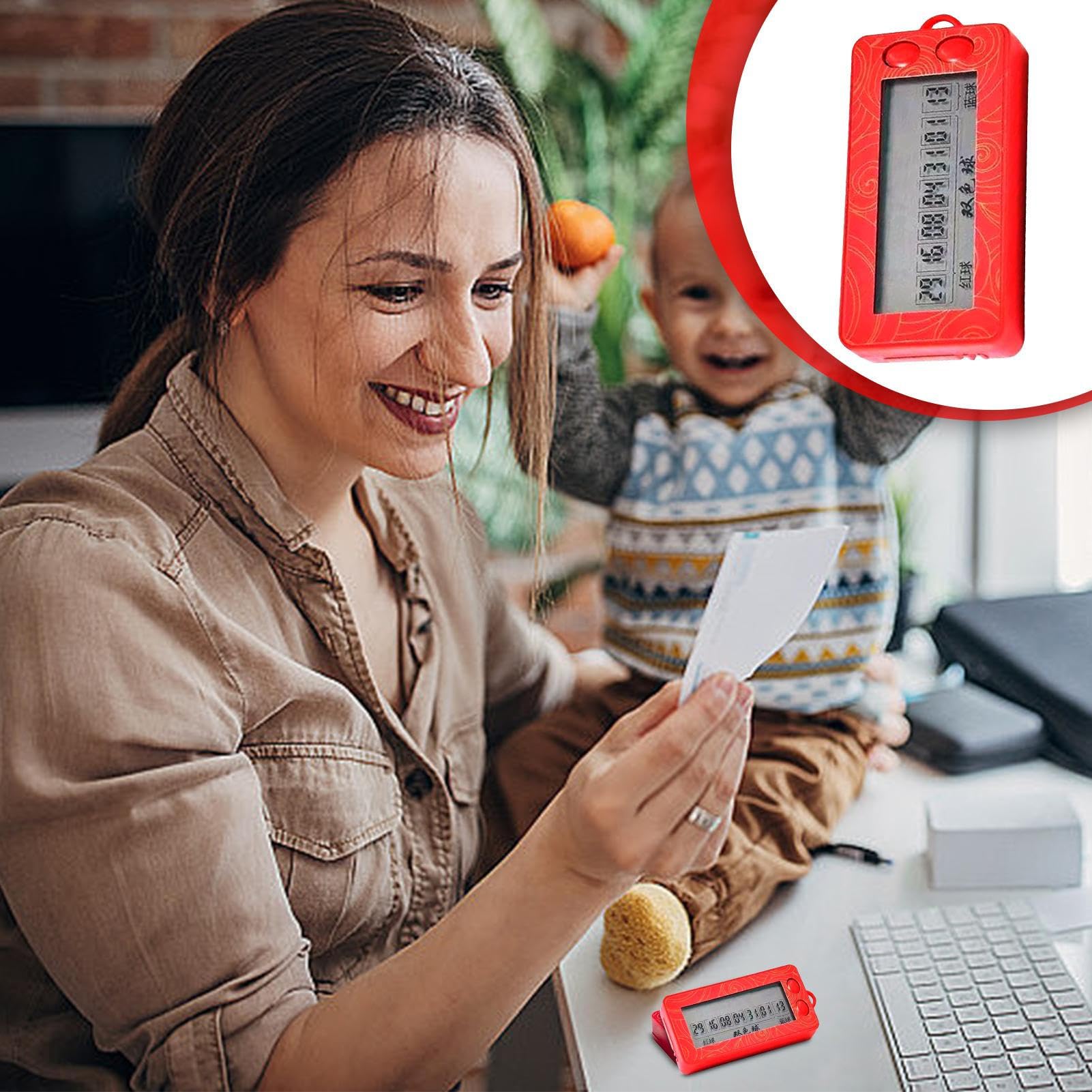 Générique Lottery Machine – ABS 5.5x3.5x1cm | Number Selector | Number Picker Compact Manual Random Number1 Generator for Games Raffles Classroom Activities and Party Entertainment