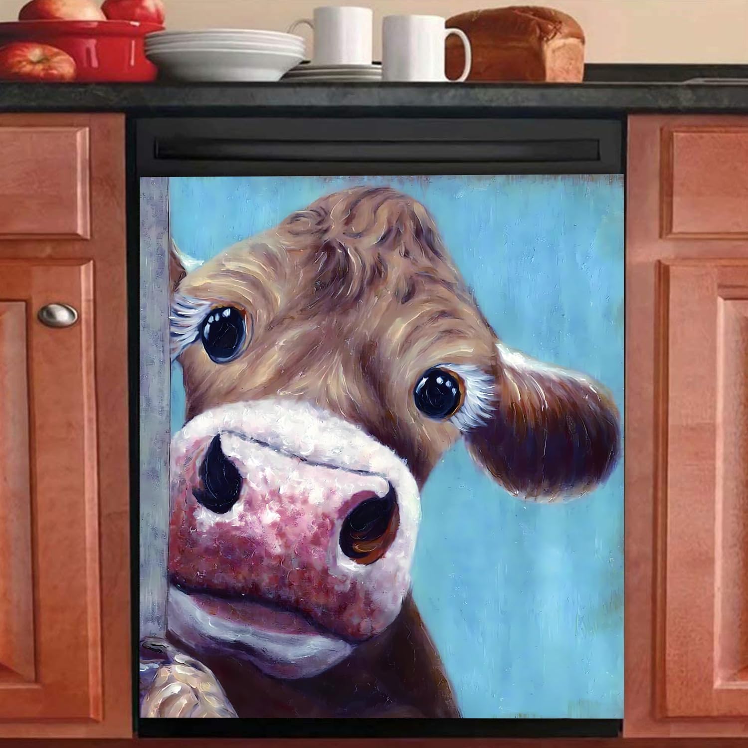 Farm Cow Dishwasher Cover Dishwasher Front Door