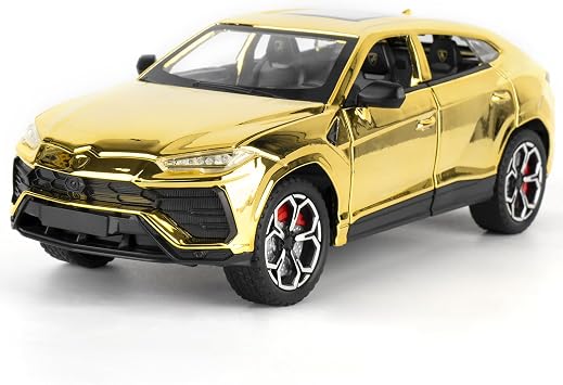 TGRCM-CZ 124 Scale Lamborghini Urus Die-Cast SUV Model Car with Pull-Back Function and Light & Sound Effects, an Ideal Choice for Collectors and Gift-Giving Gold