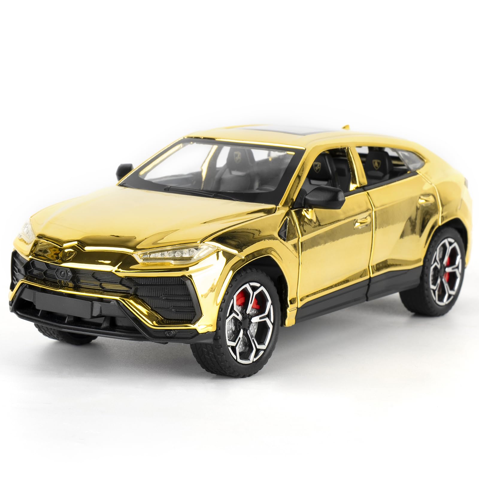 imtfzct 1:24 Scale Lamborghini Urus Die-Cast SUV Model Car with Pull-Back Function and Light & Sound Effects, an Ideal Choice for Collectors and Gift-Giving Gold