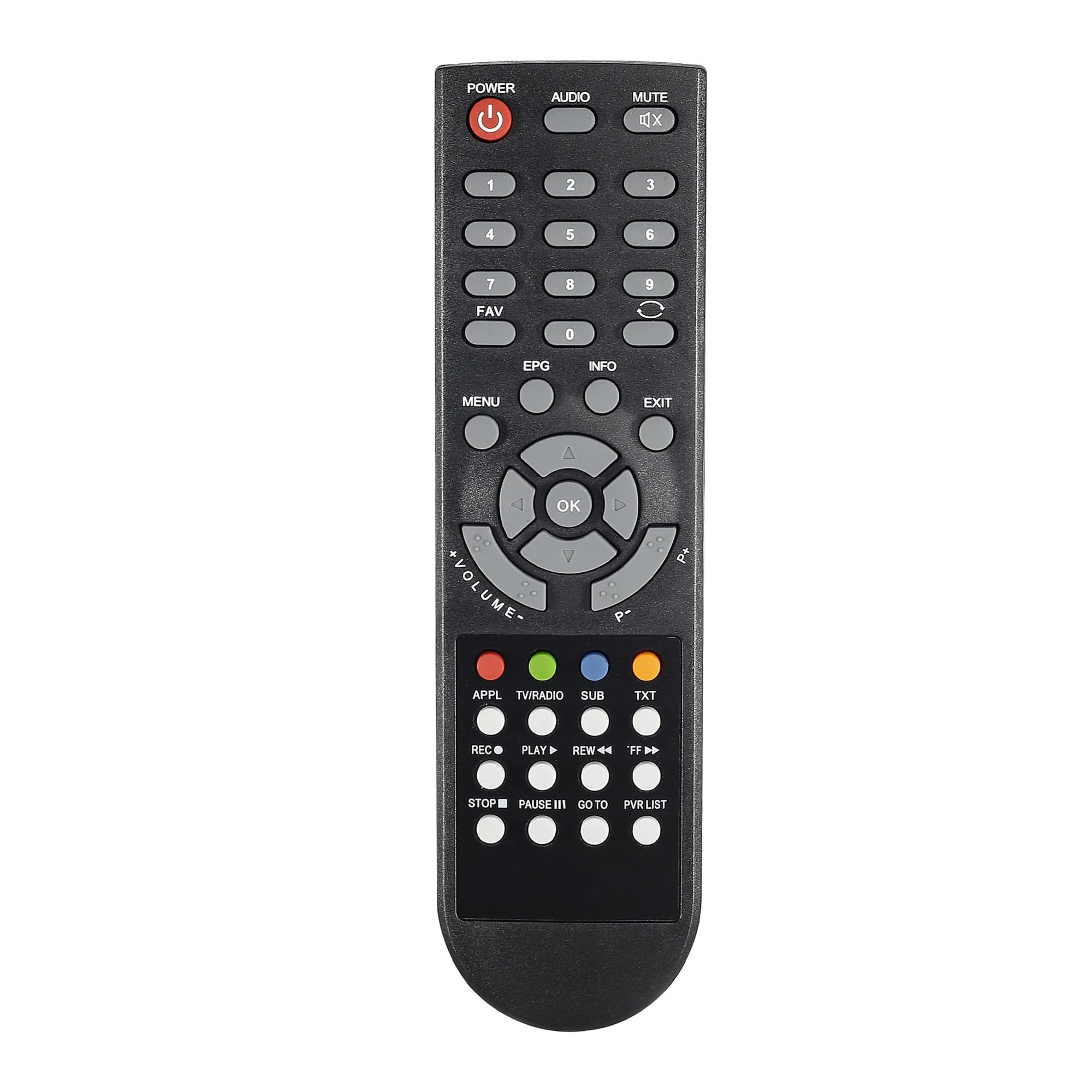 Télécommande décodeur numérique Scan récepteur TV et contrôleur noir - 6