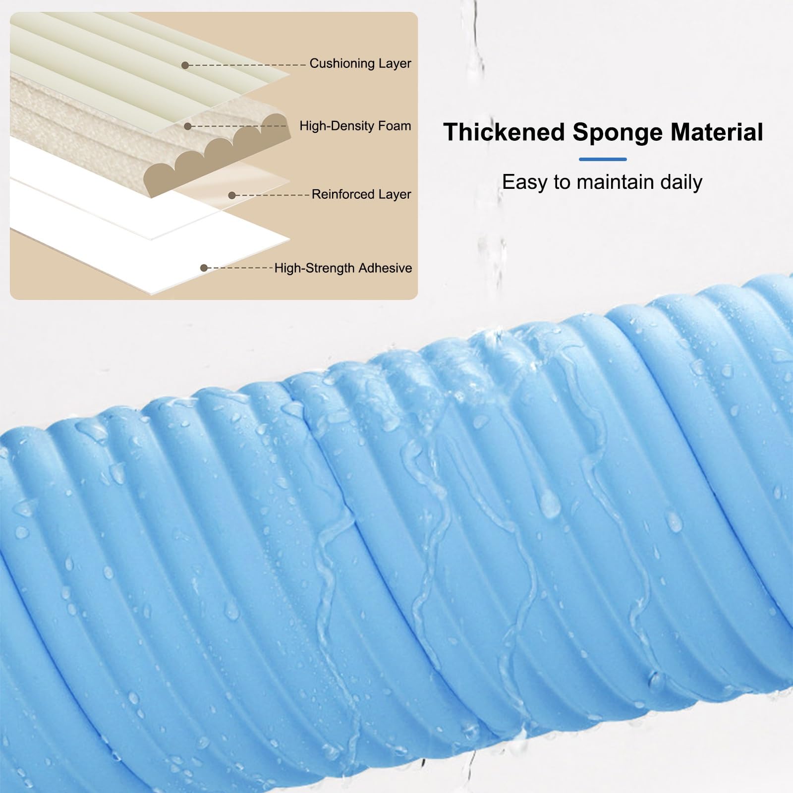 Rohrisolierung Schaumstoff 5x200cm, Selbstklebend Rohrschutz Wärmedämm Schalldämmstoffe, Frei Schneidbar, Für Wasserleitungen Im Freien, Klimaanlagenleitungen Und Heizkörperrohre(Pink,3pcs)