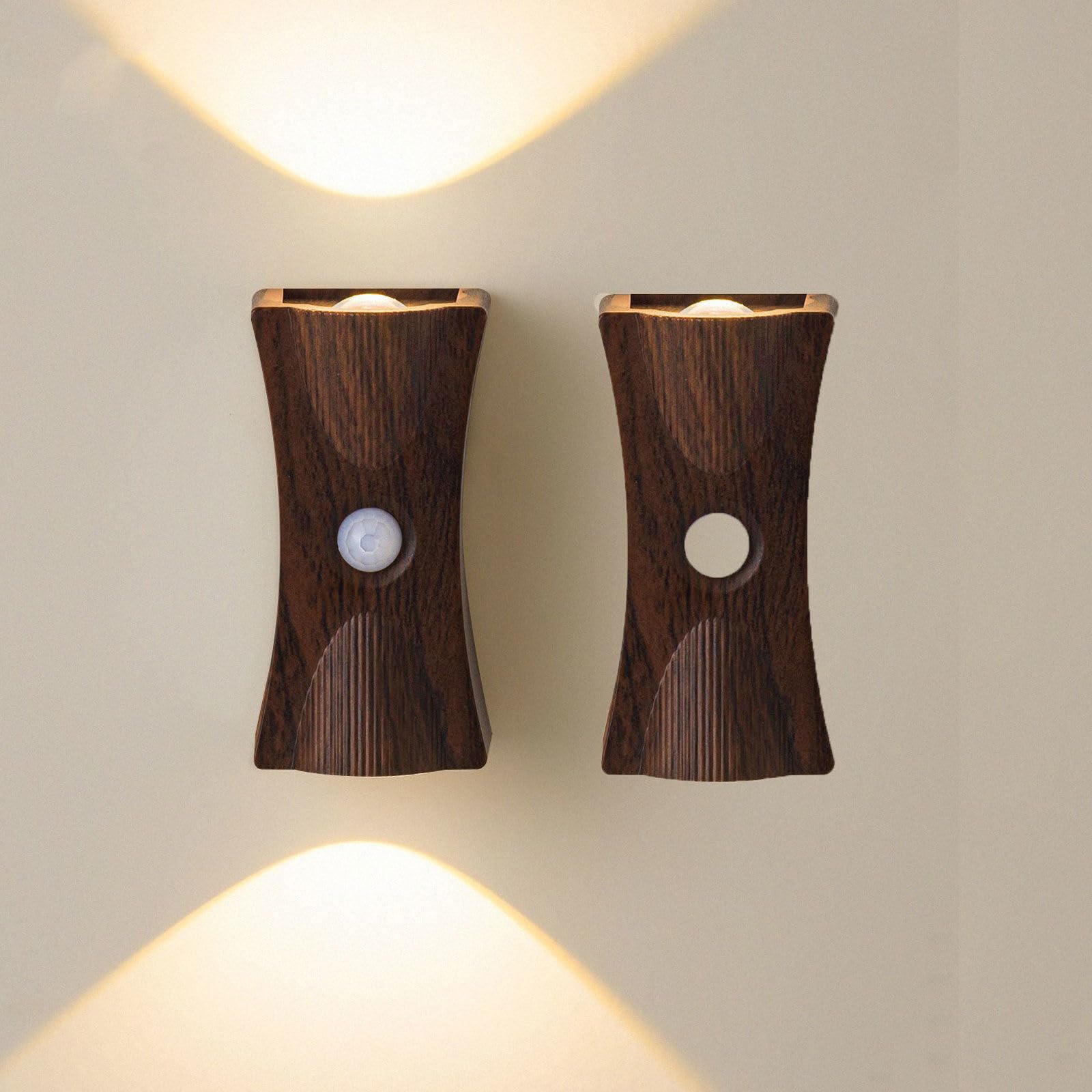 Luz Del Sensor De Movimiento Con Batería Recargable, 1200 Mah Mordern Control Táctil Atenuable 3 Niveles De Brillo De Pared, Para Sala De Estar Dormitorios Pasillos
