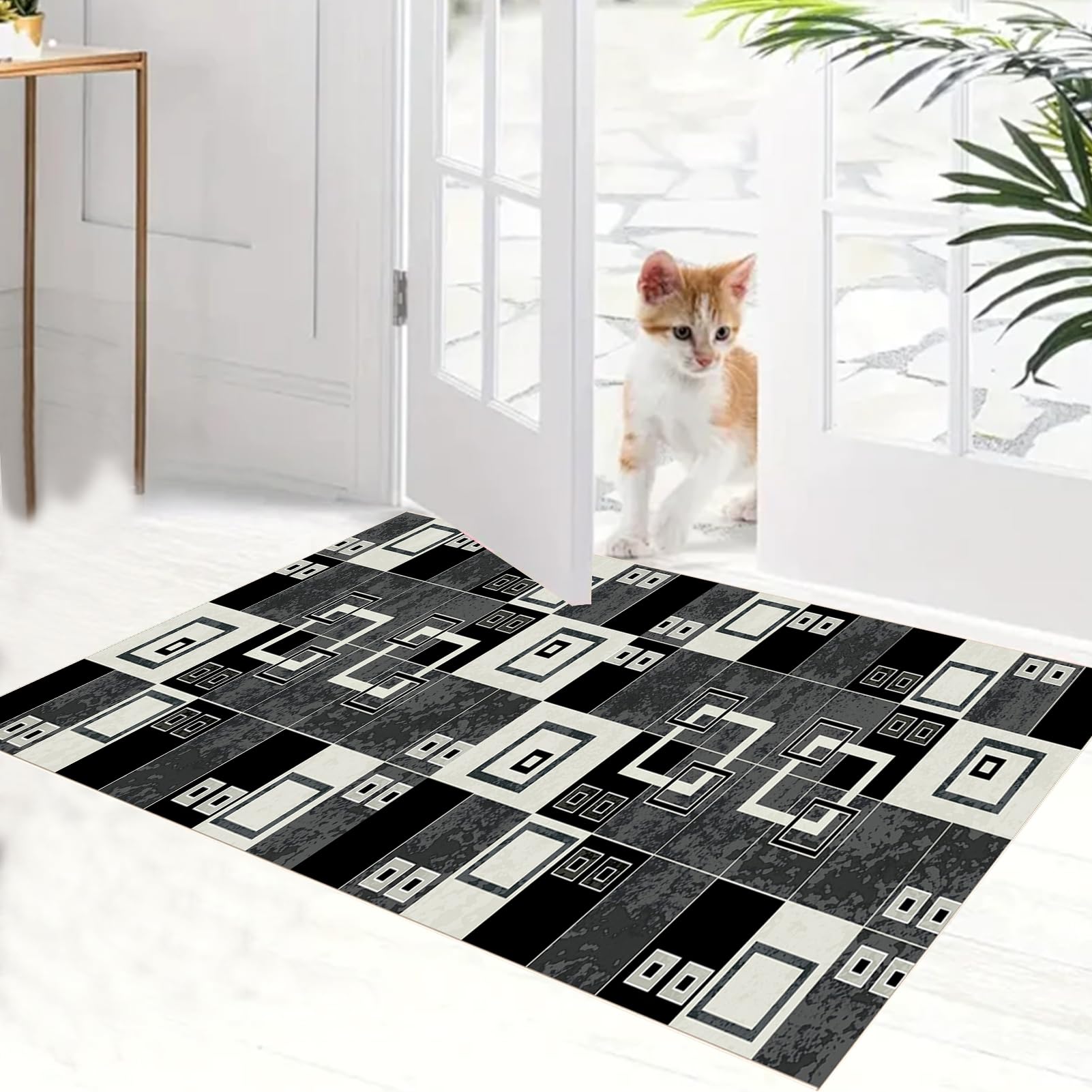 Bieżnik dywanowy do przedpokoju, antypoślizgowy, długi, 120 x 500 cm, chodnik kuchenny, zmywalny, pogrubiony dywan do salonu, wewnątrz, mata łazienkowa do sypialni, przedpokoju, pralni