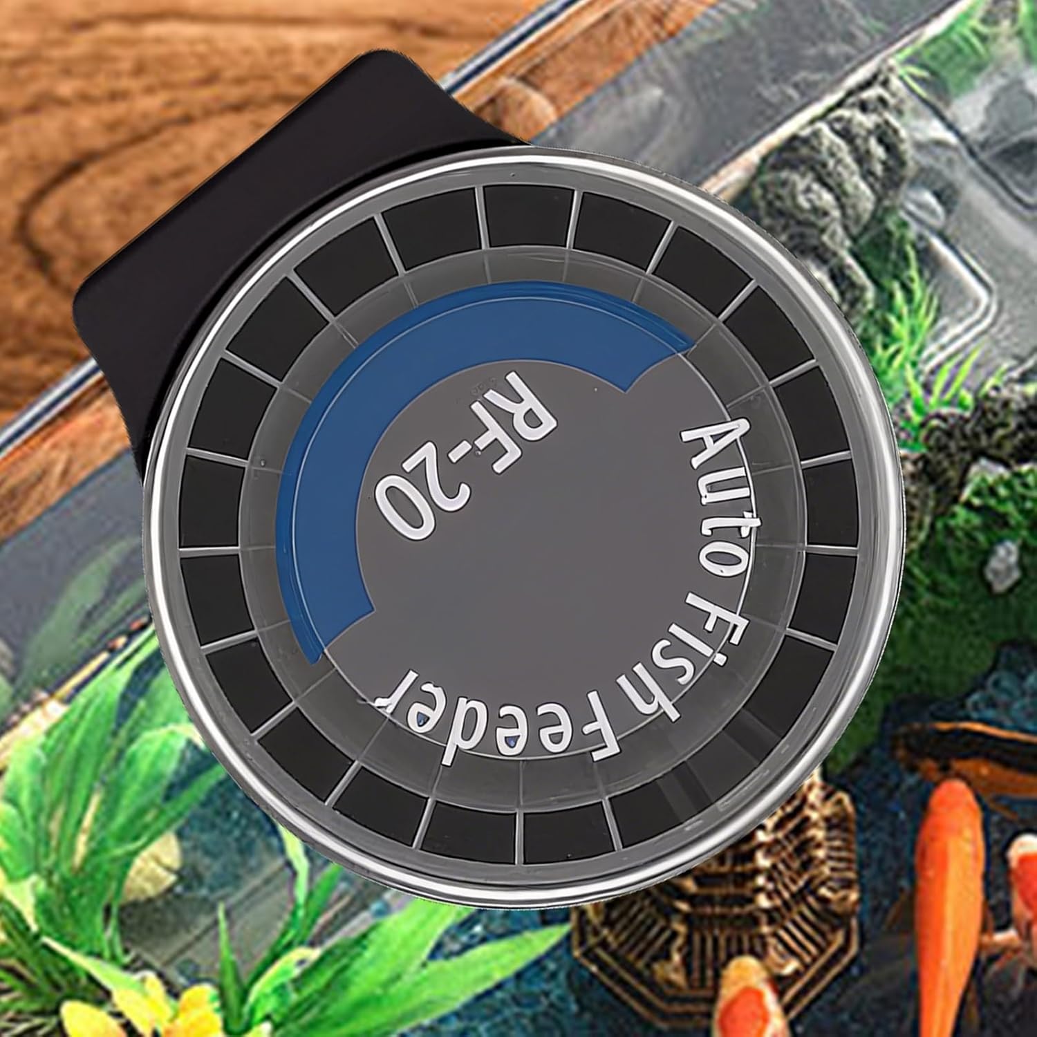 Automatic Fish Feeder - 21-Compartment 6 Timers Aquarium Food Dispenser | Large Capacity Fish Tank Feeder,for Turtle Betta Tetrasfrog Axolotl Shrimp Saltwater Freshwater Home Office