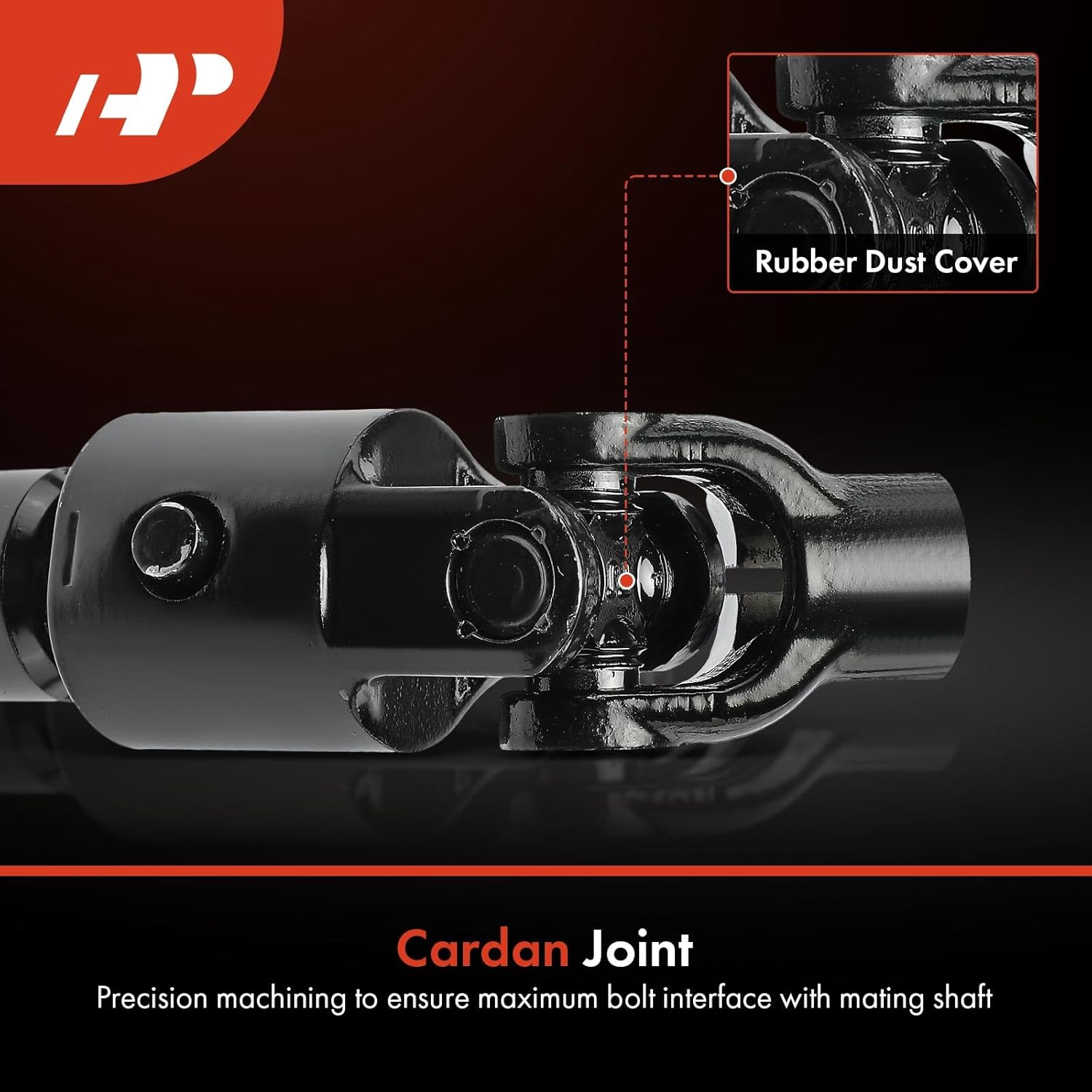 A-Premium Lower Steering Shaft Steering Column Shaft Compatible with Ford E-150 2008-2014, E-250 2008-2014, E-350 Super Duty 2008-2019, E-450 Super Duty 2008-2016, Replace # 8C2Z3B676B